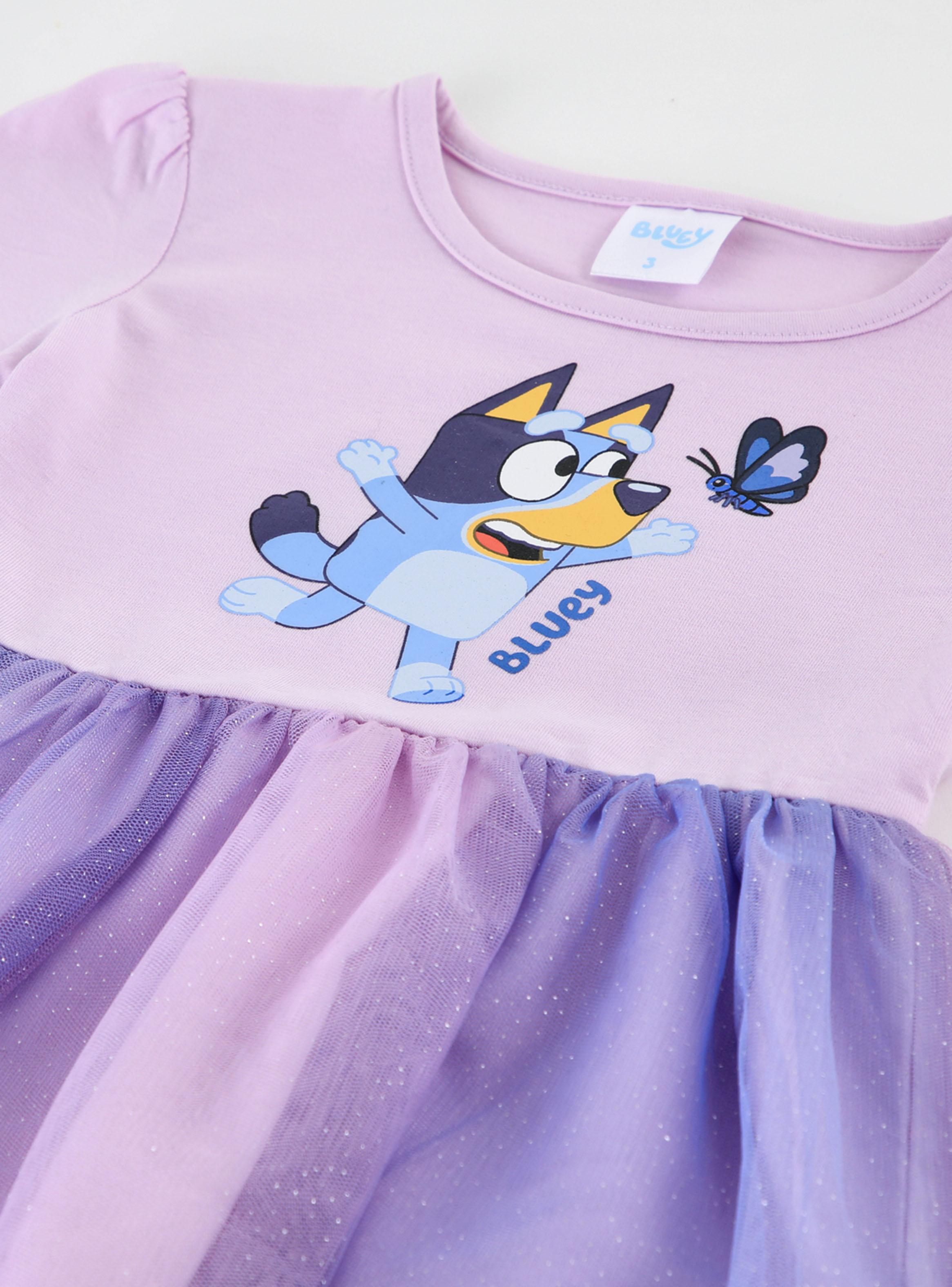 Vestido Toddlera Estampado Bluey Mariposa-2