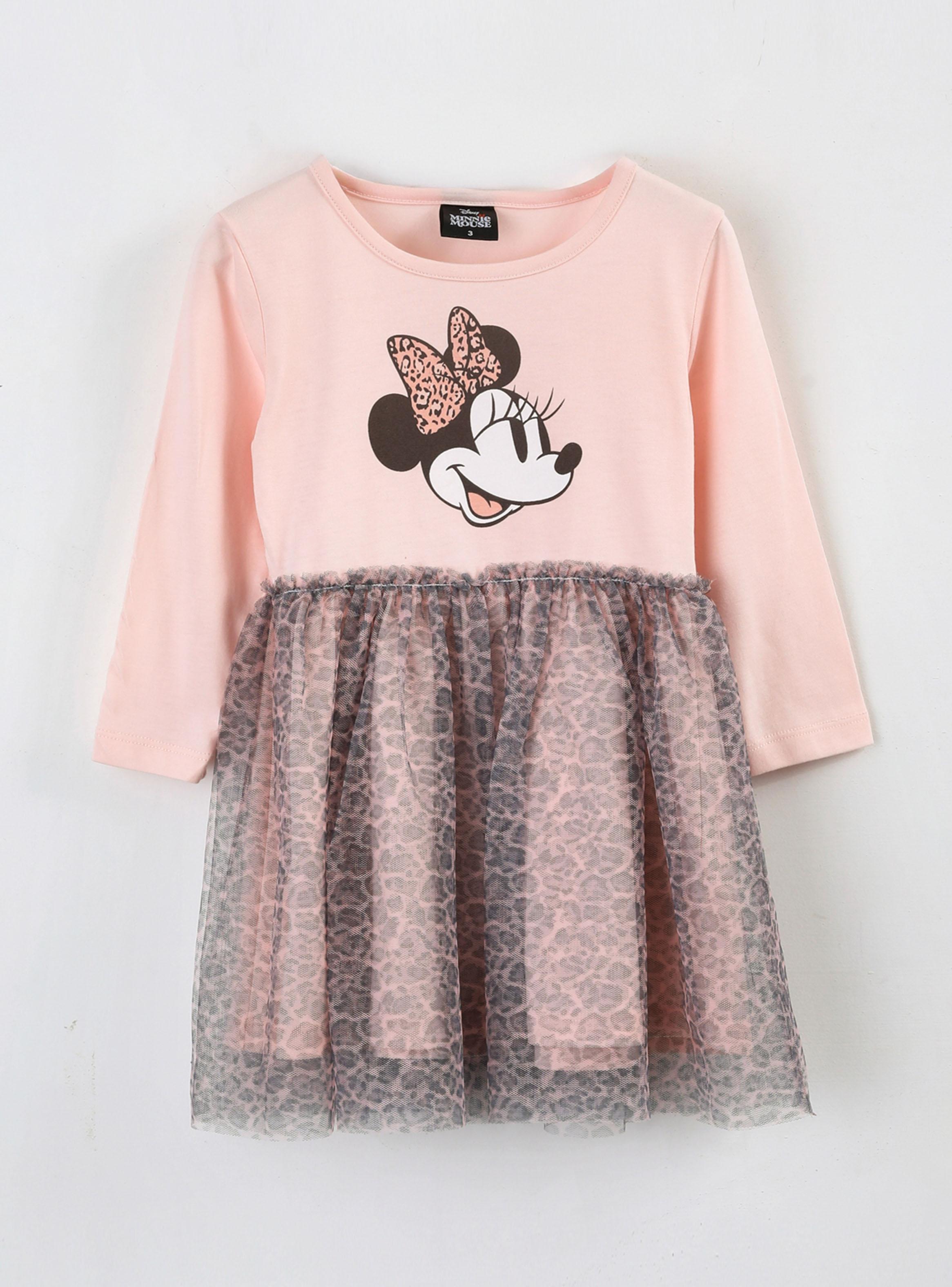 Vestido Minnie Toddlera con Tul Animal Print-0