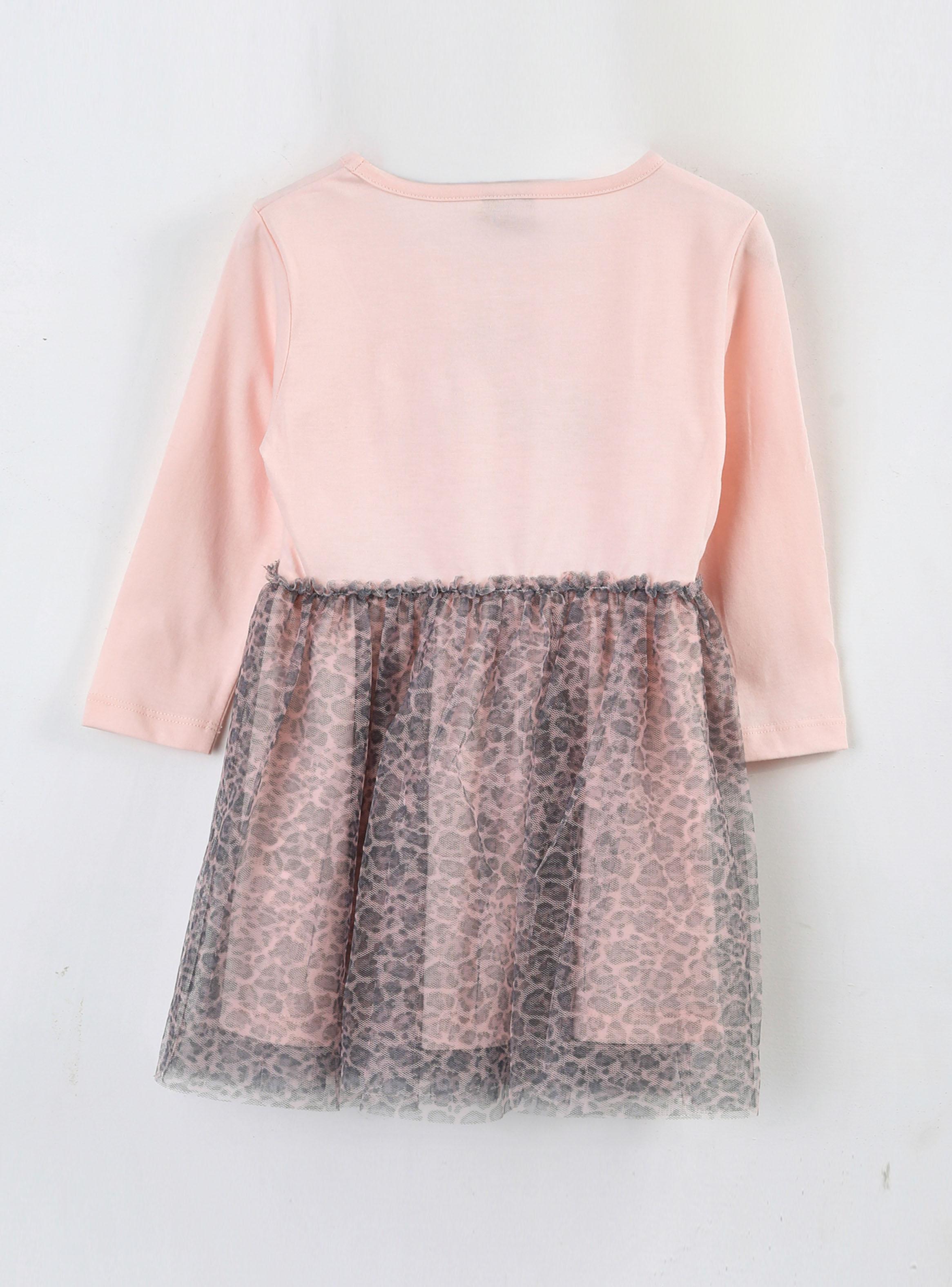 Vestido Minnie Toddlera con Tul Animal Print-1