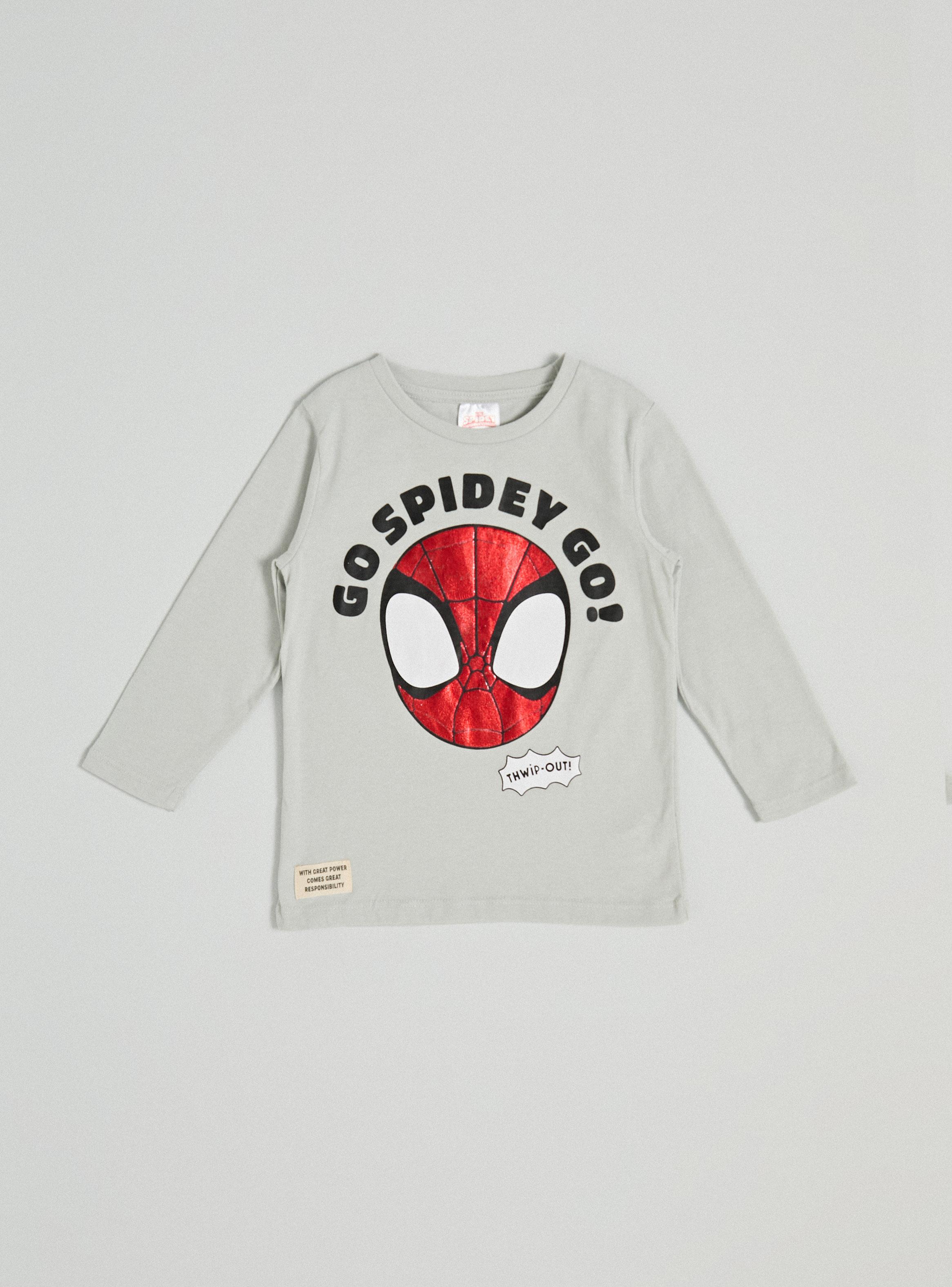 Polera Manga Larga Toddlero Cara Spidey-2