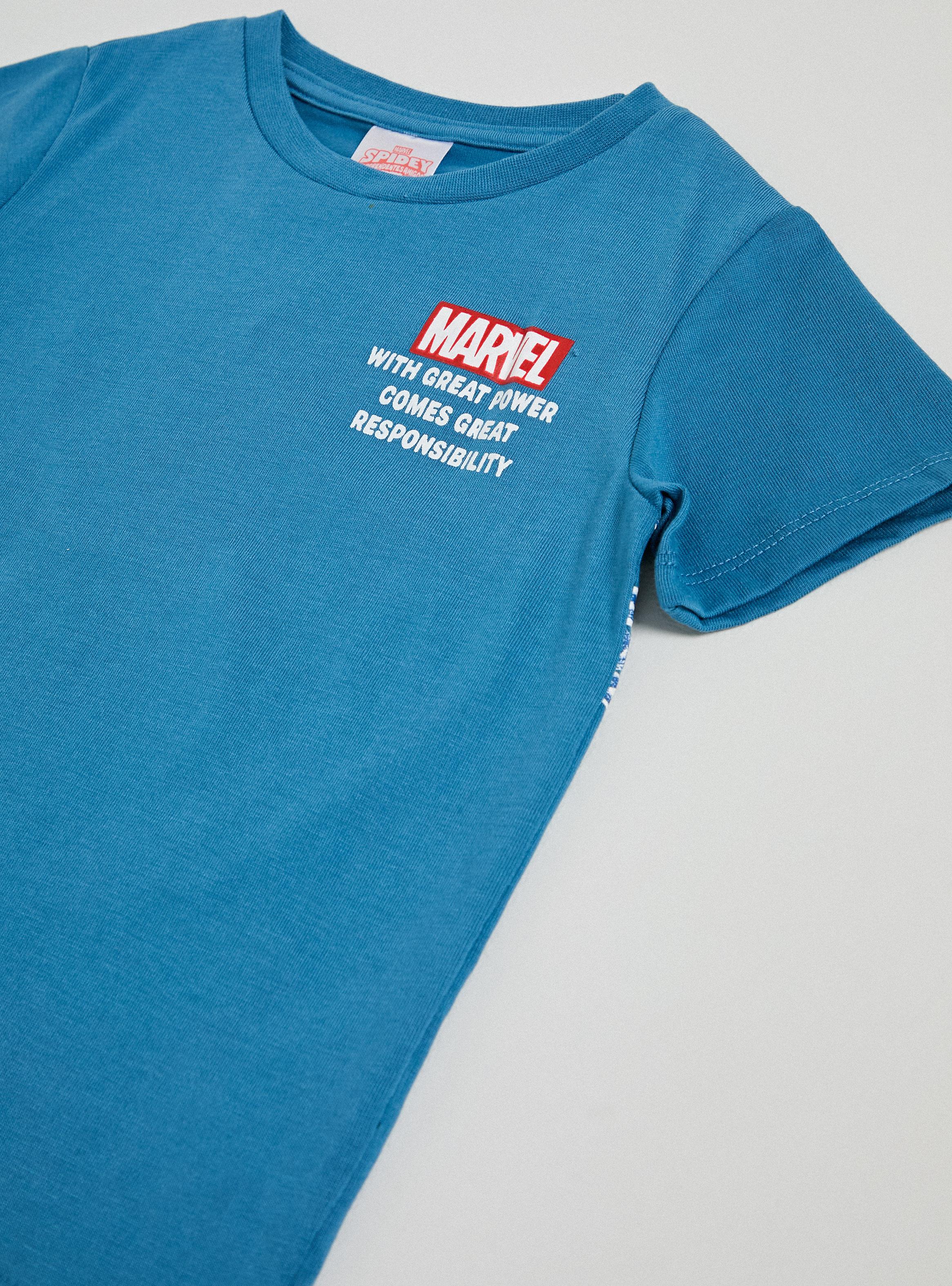 Polera Toddlero Frase Marvel con Estampado Spidey Espalda-4