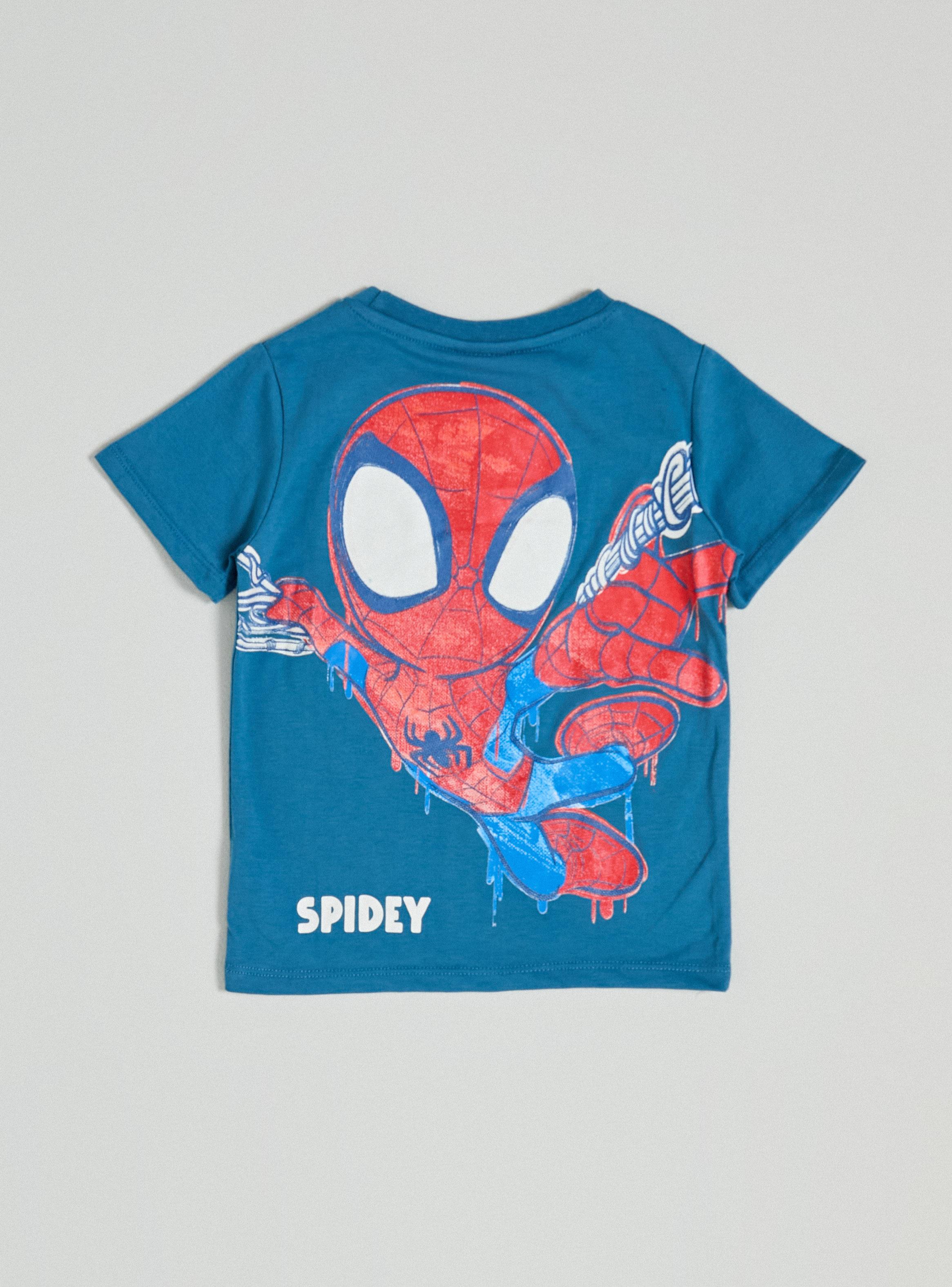 Polera Toddlero Frase Marvel con Estampado Spidey Espalda-3