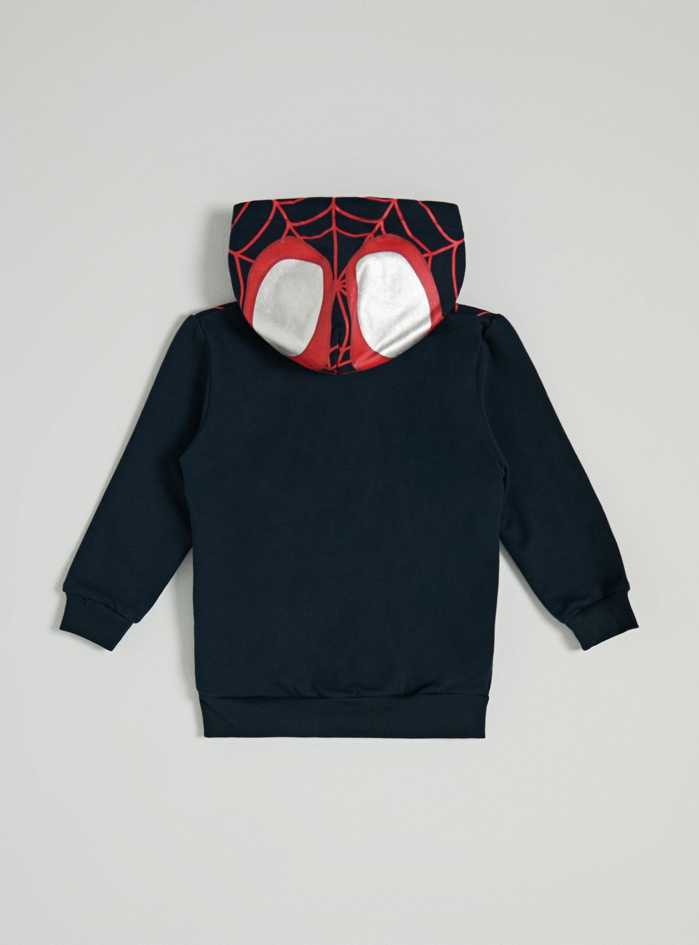 Polerón con Gorro Toddlero Araña Marvel-3