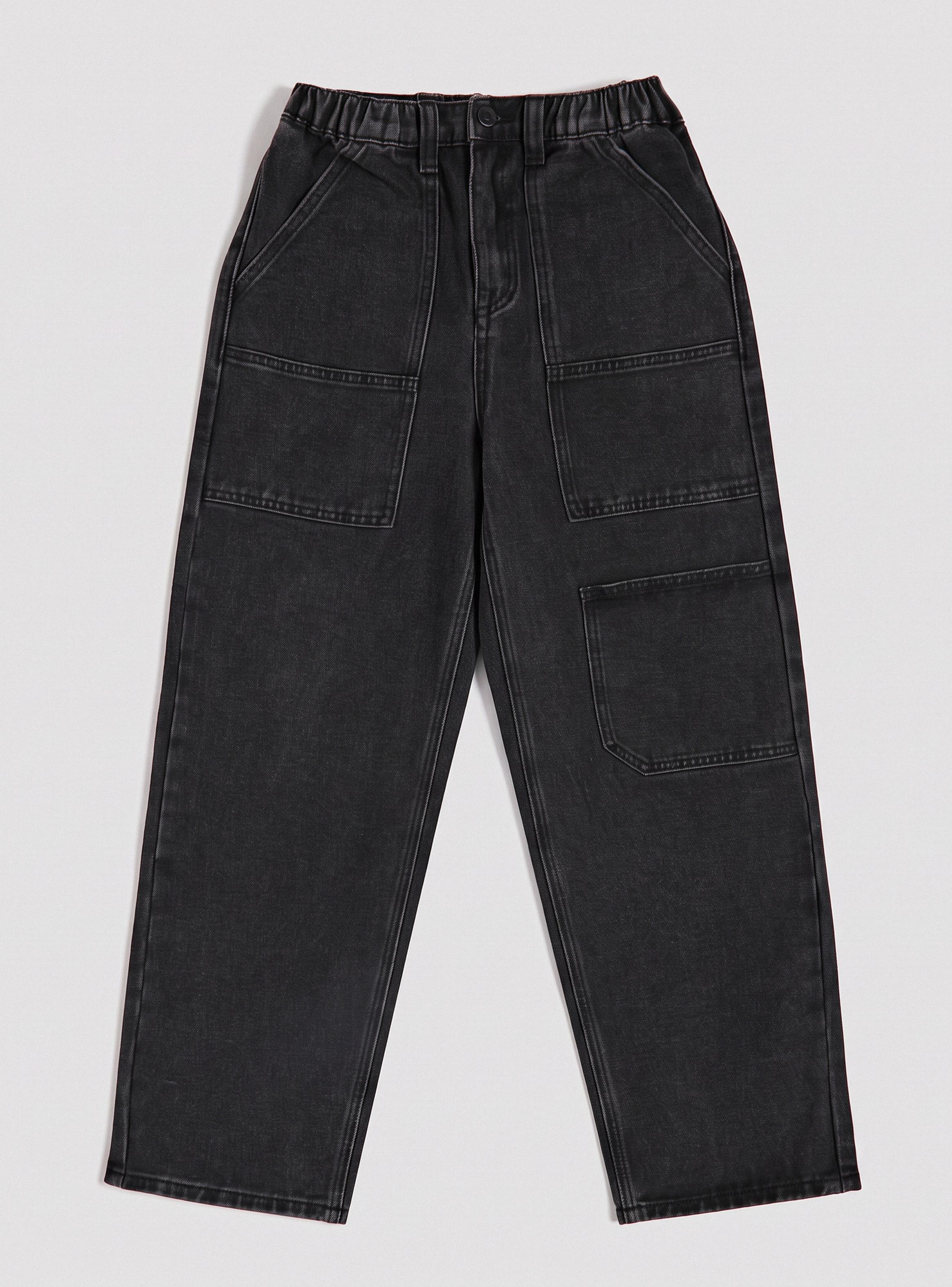 Jeans Cortes con Maxi Bolsillos-1