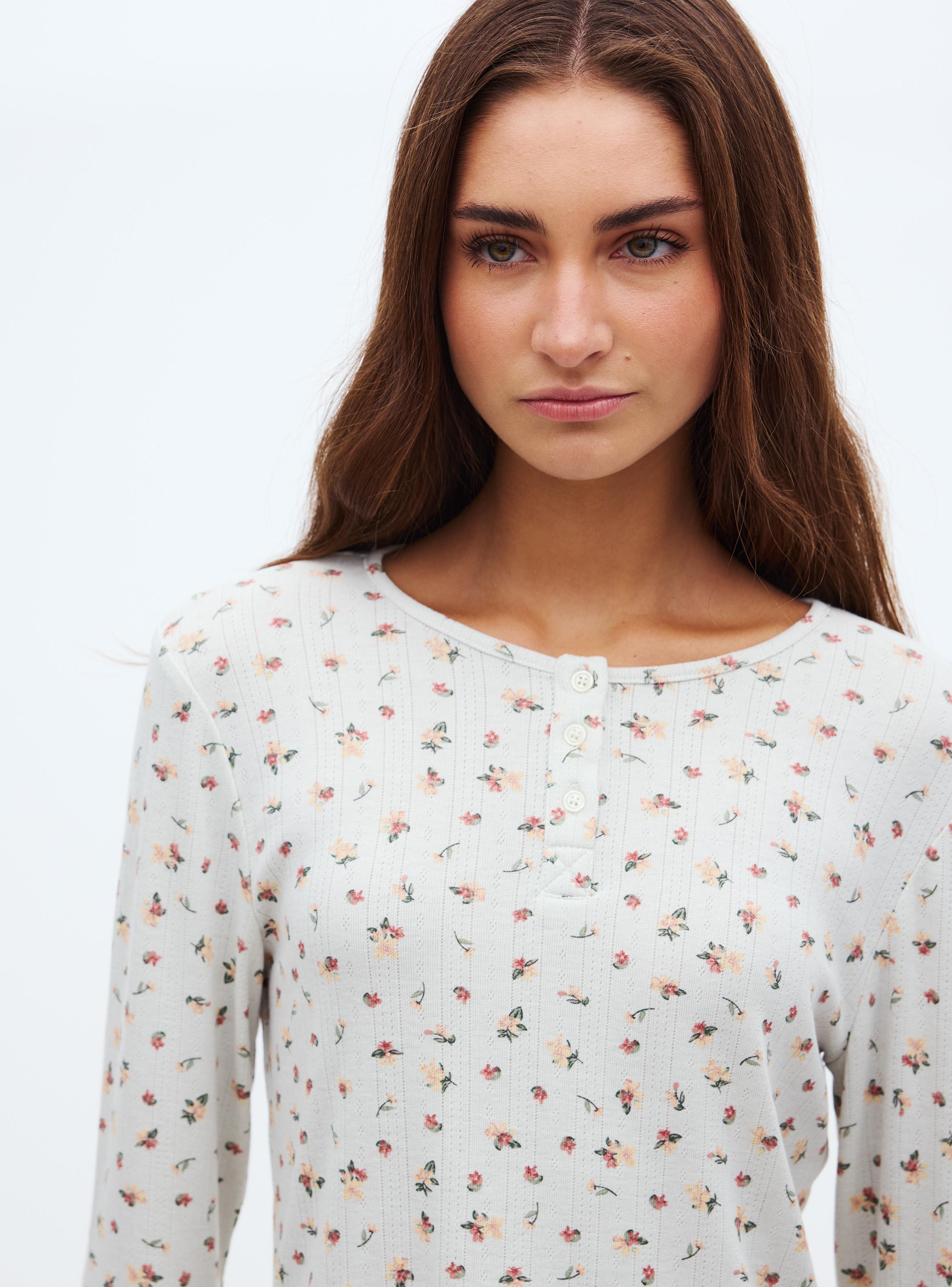 Pijama Estampado con Detalle de Botones-2