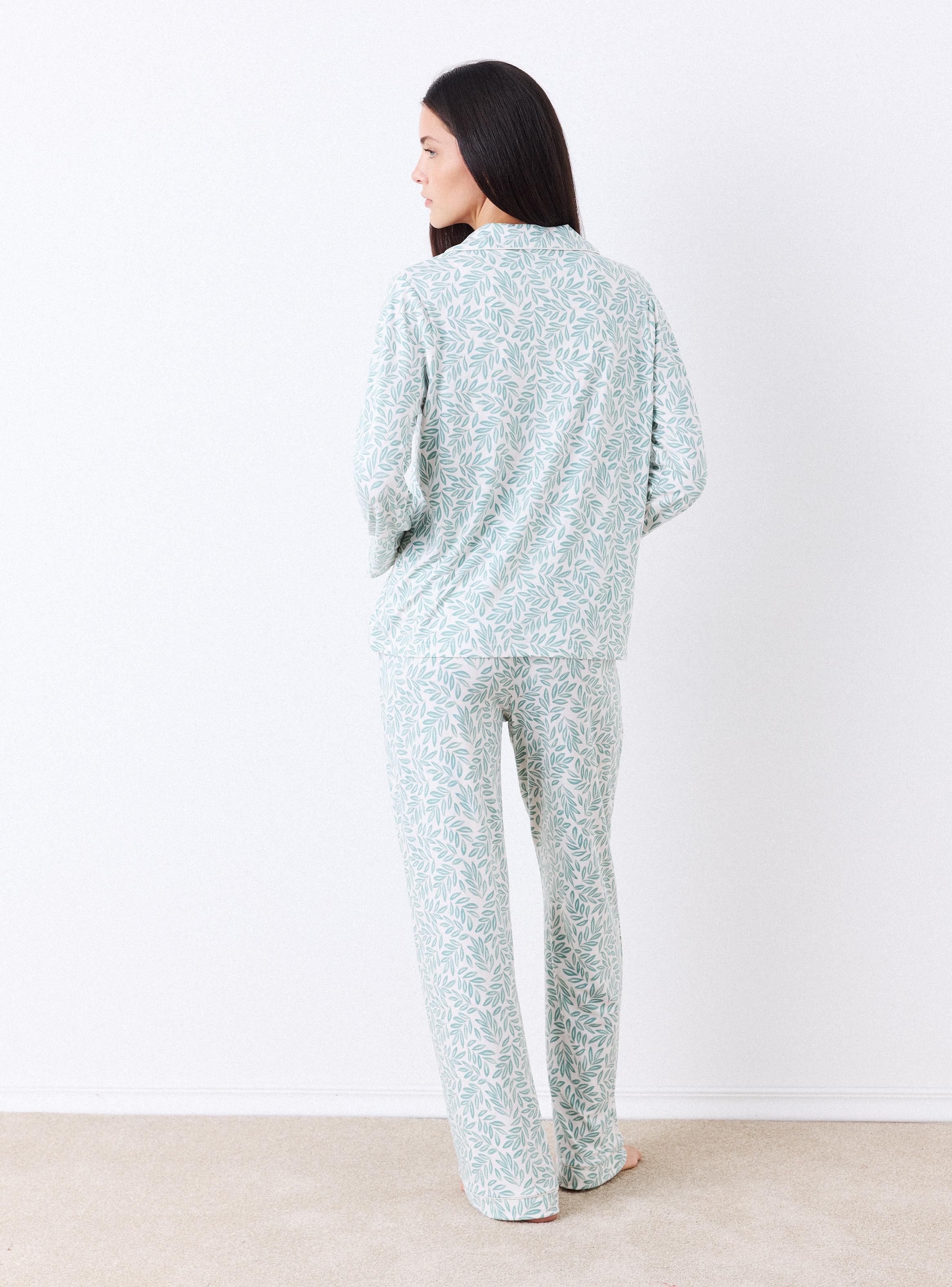 Pijama Camisero Abotonado Estampado-5
