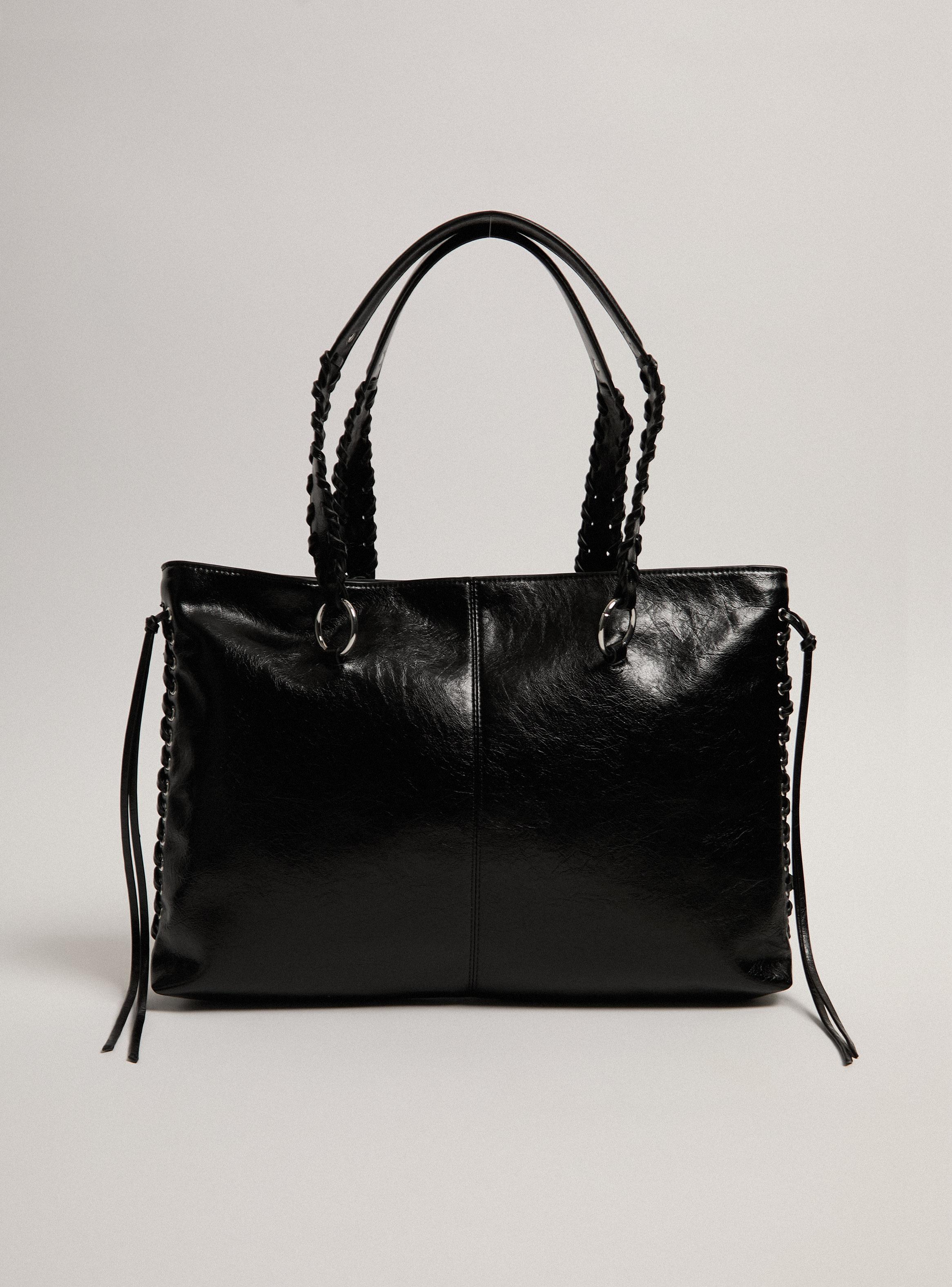 Cartera de Hombro Totebag con Straps Decorativos-2