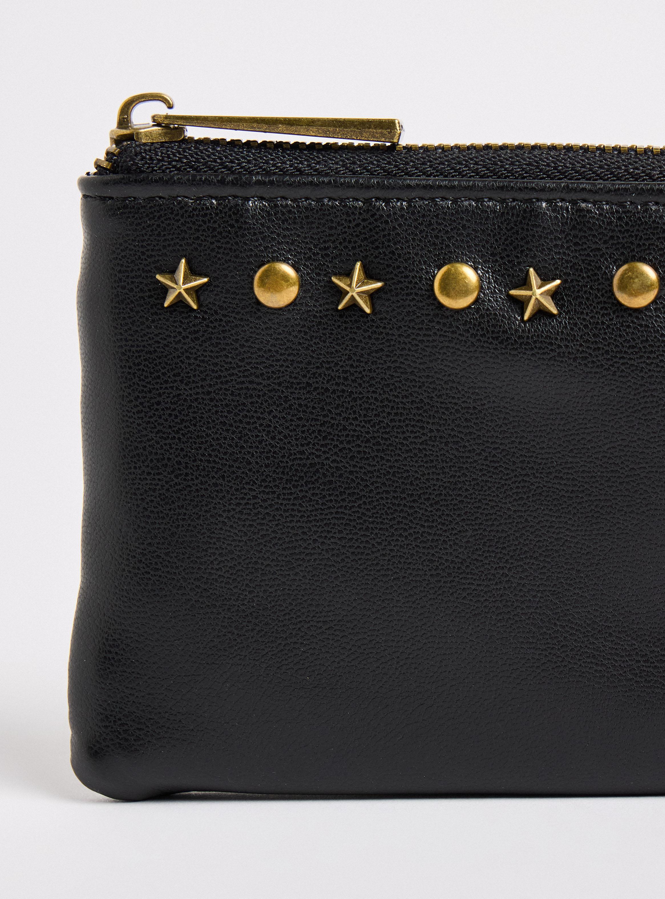 Billetera Tachas con Estrellas Ecocuero-3