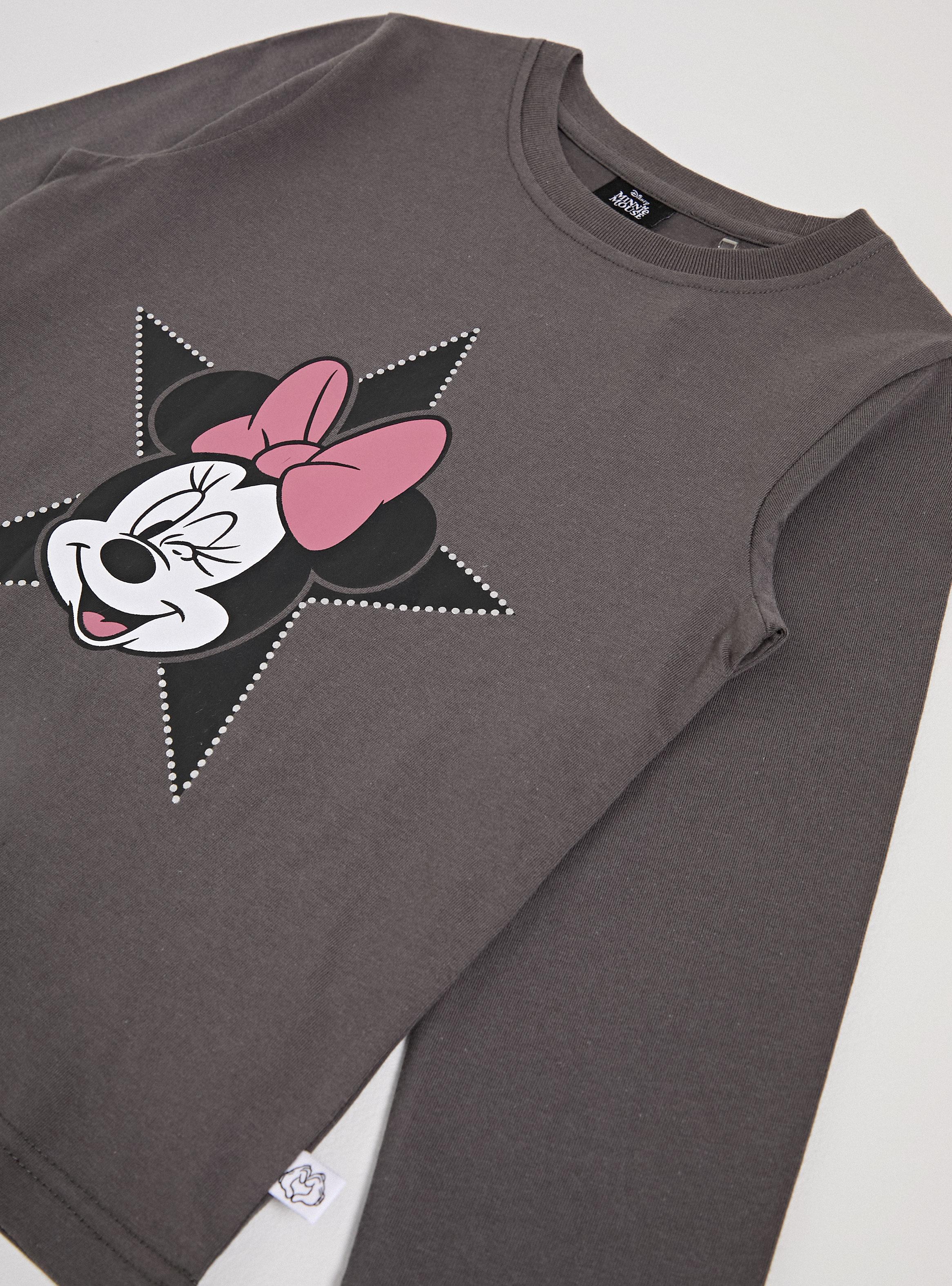 Polera Estampado Minnie Mouse con Folia Plateada-3