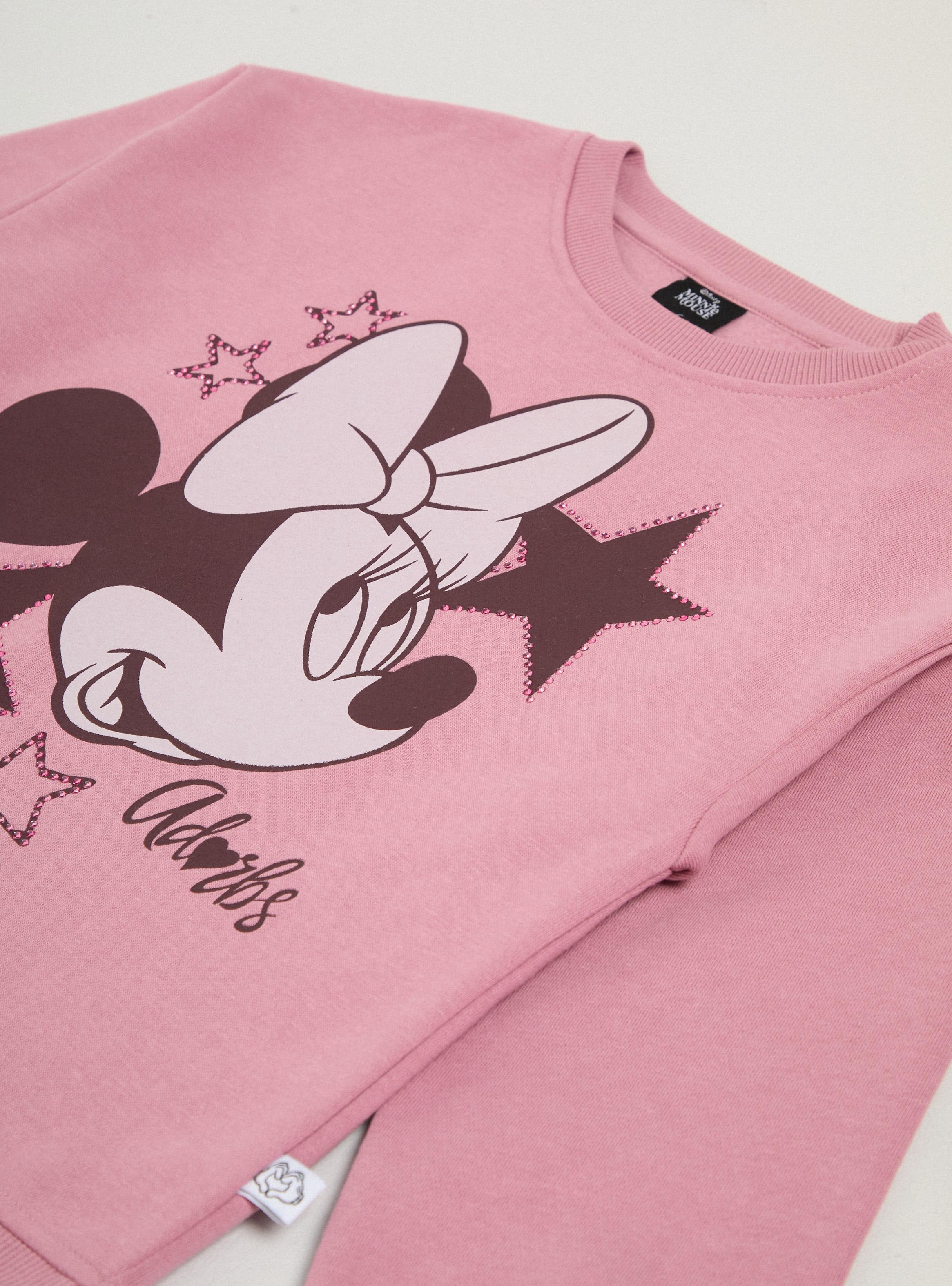 Polerón Estampado Minnie Estrellas con Brillos-3