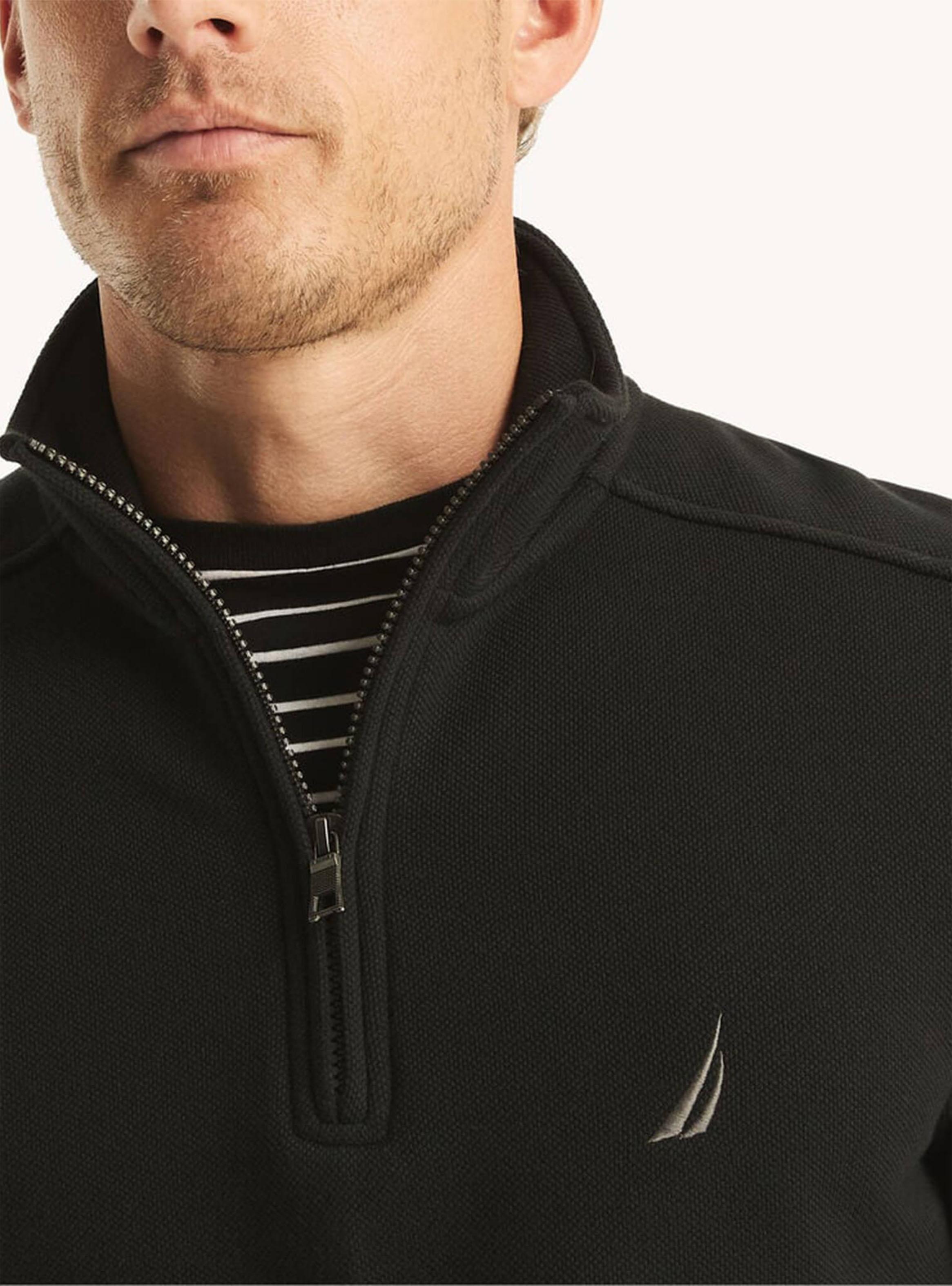 Polerón Casual Halfzip Liso-2
