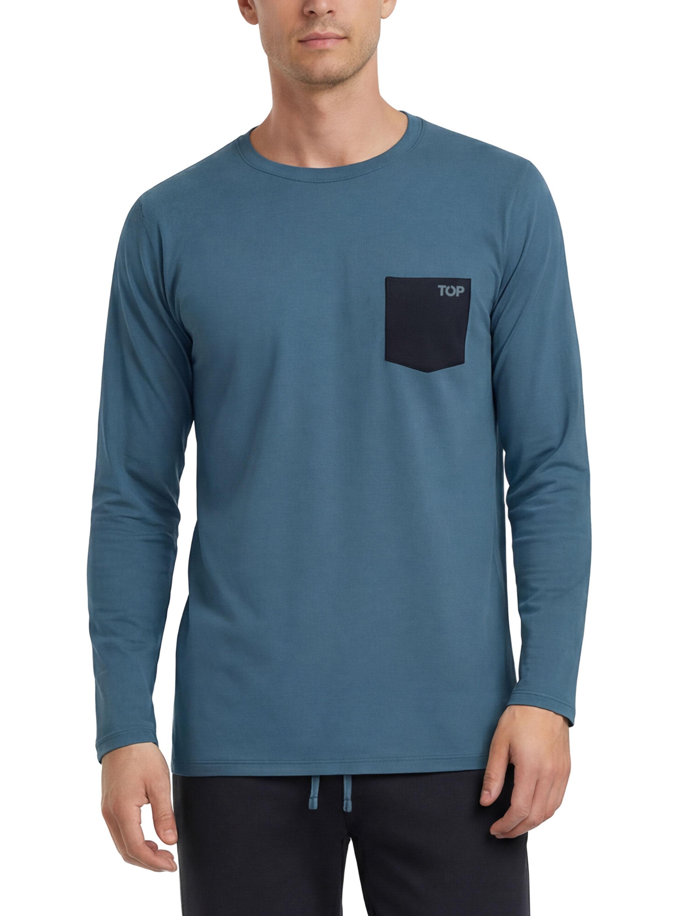 Pijama Básico Bolsillo Frontal-2