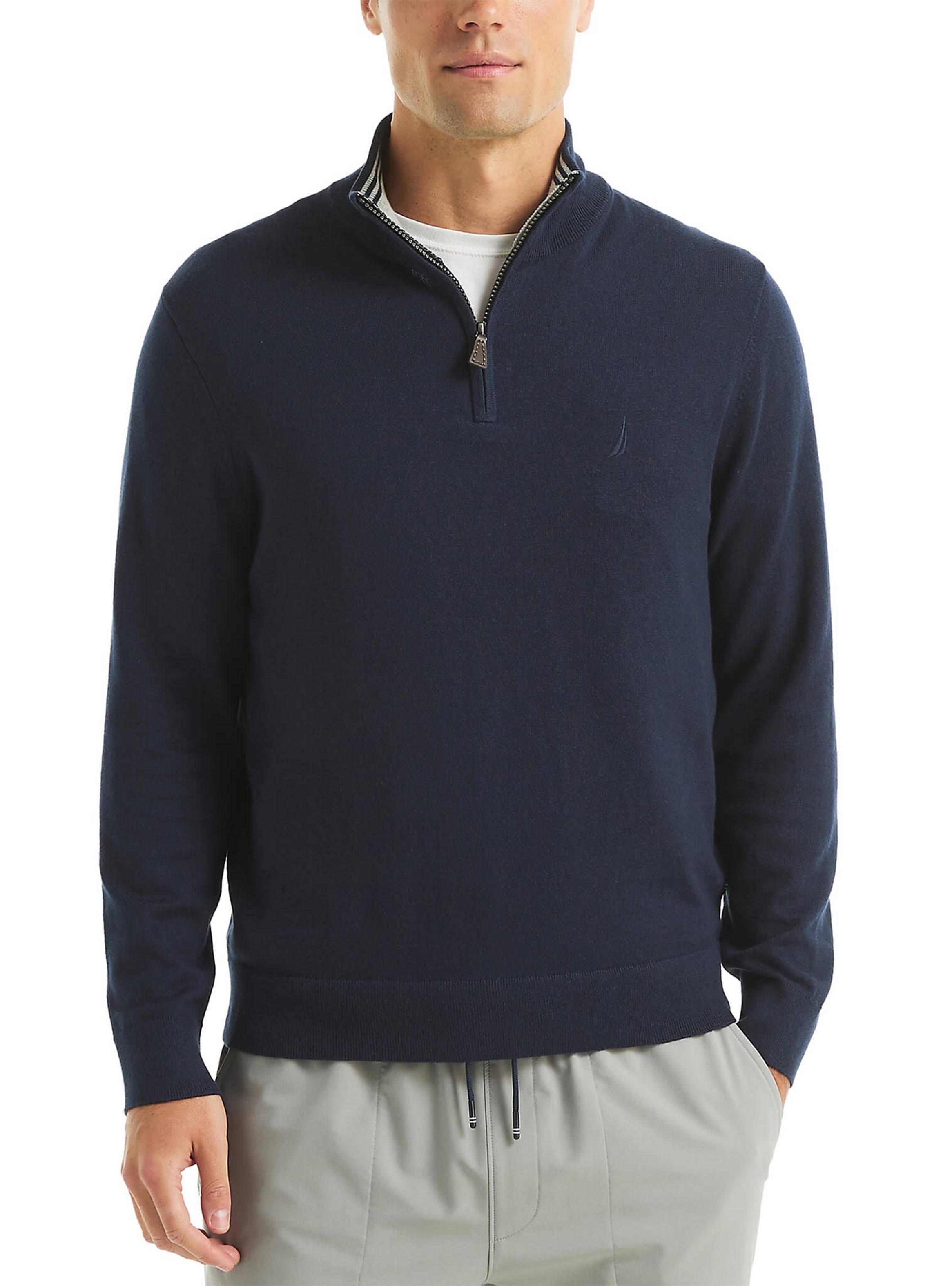 Sweater Medio Cierre Liso-0