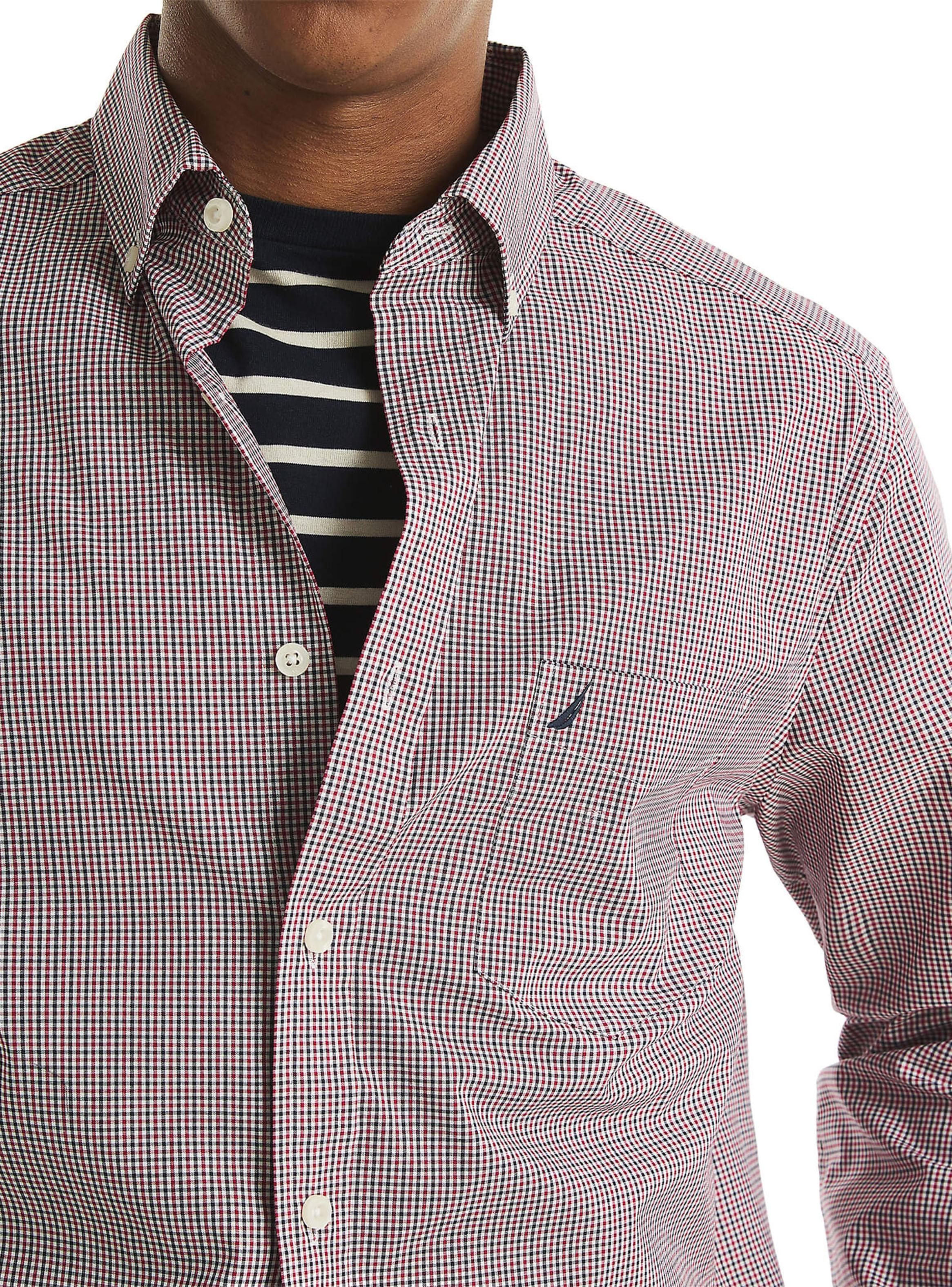 Camisa Miniprint Manga Larga Casual-2