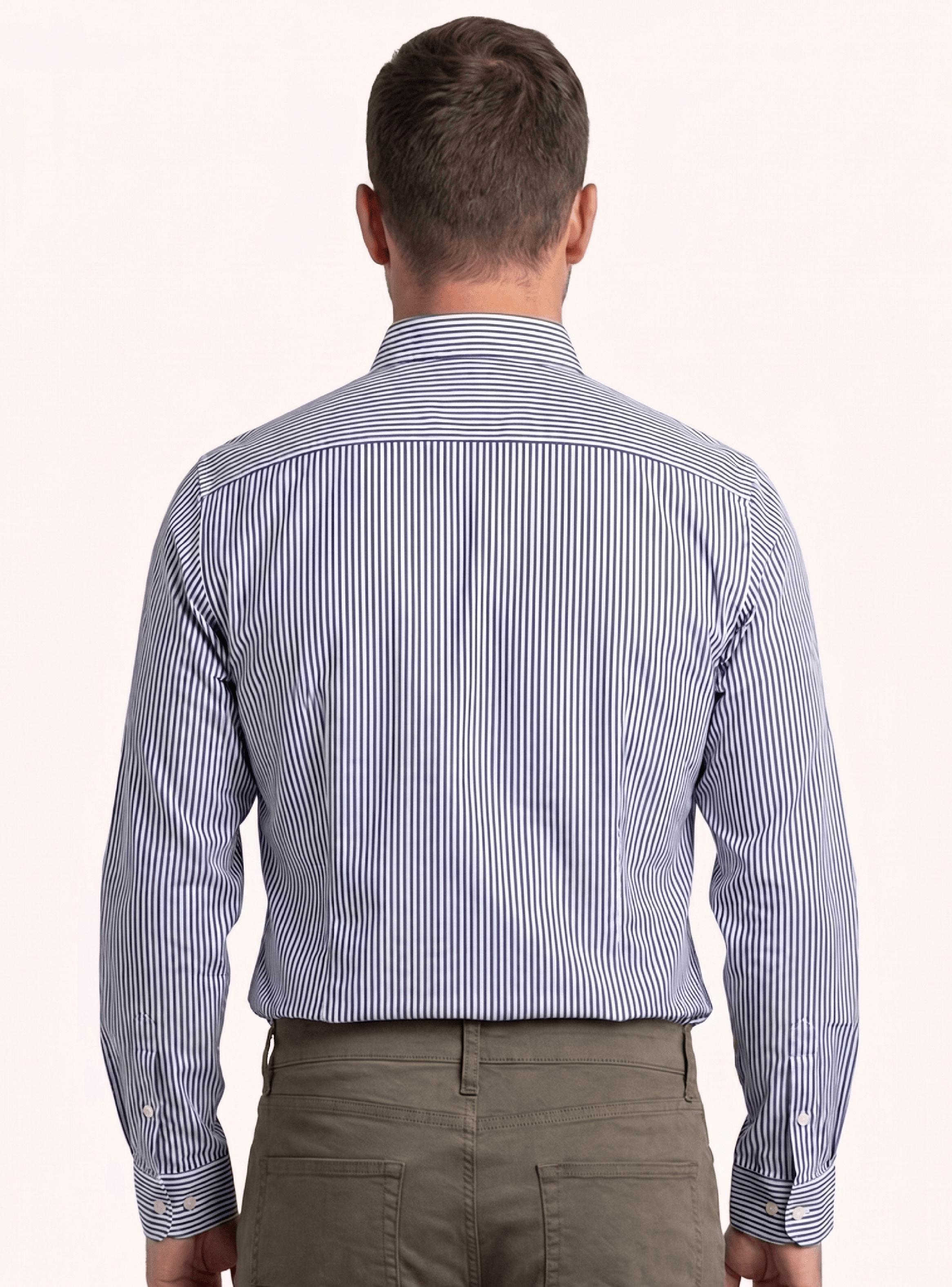 Camisa Botones Líneas-1