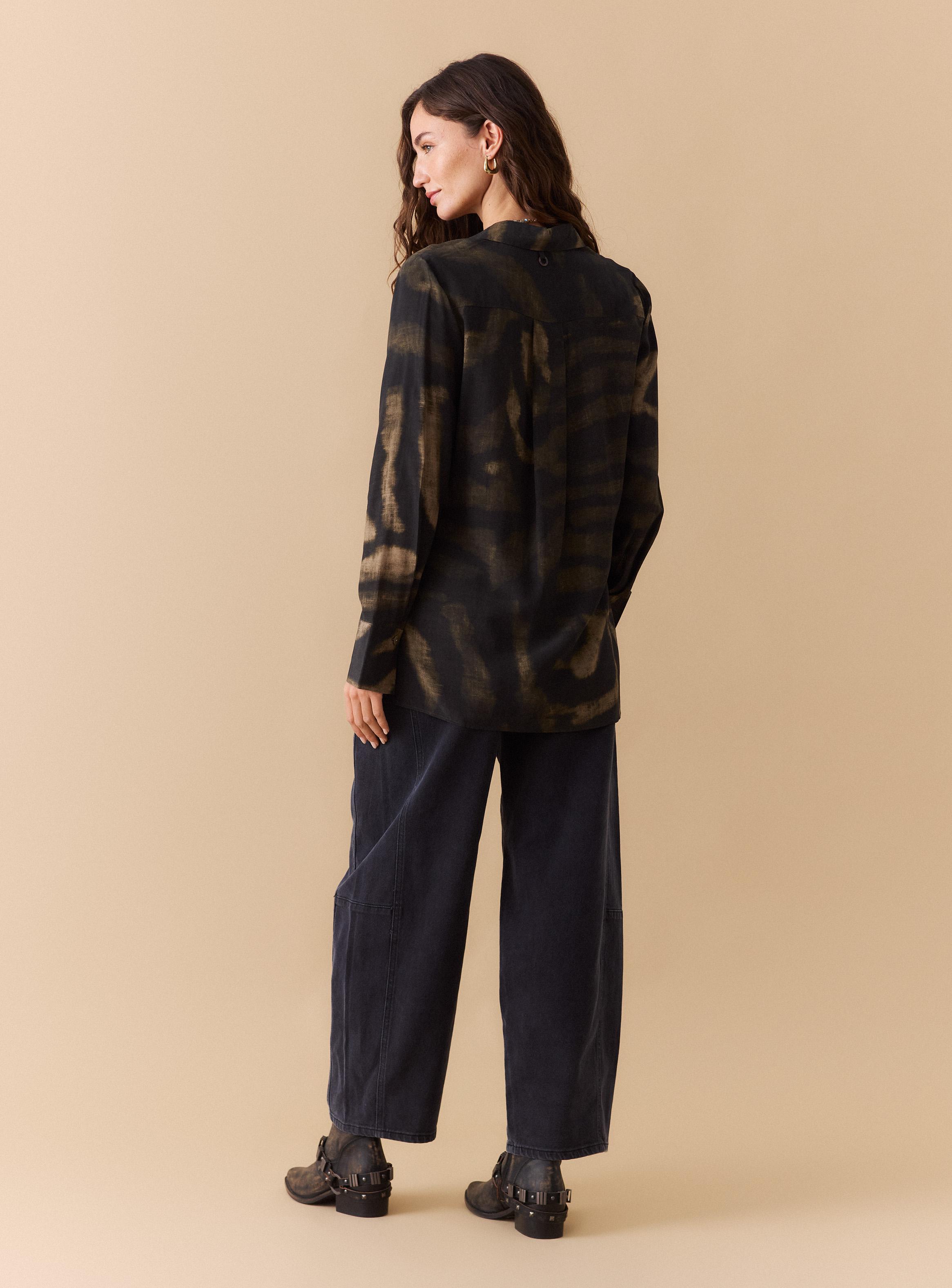 Blusa Tipo Camisera Estampada-5