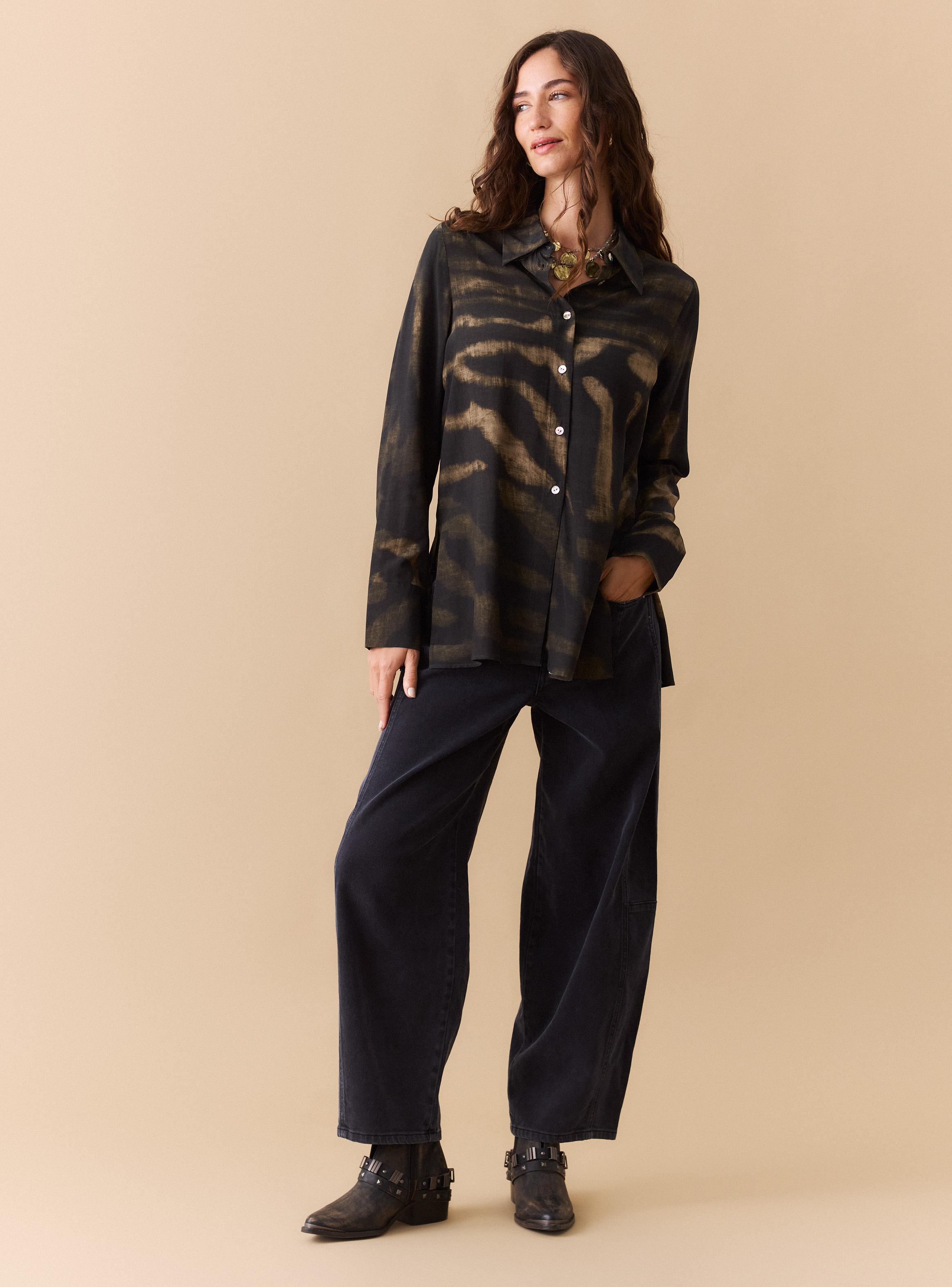 Blusa Tipo Camisera Estampada-4