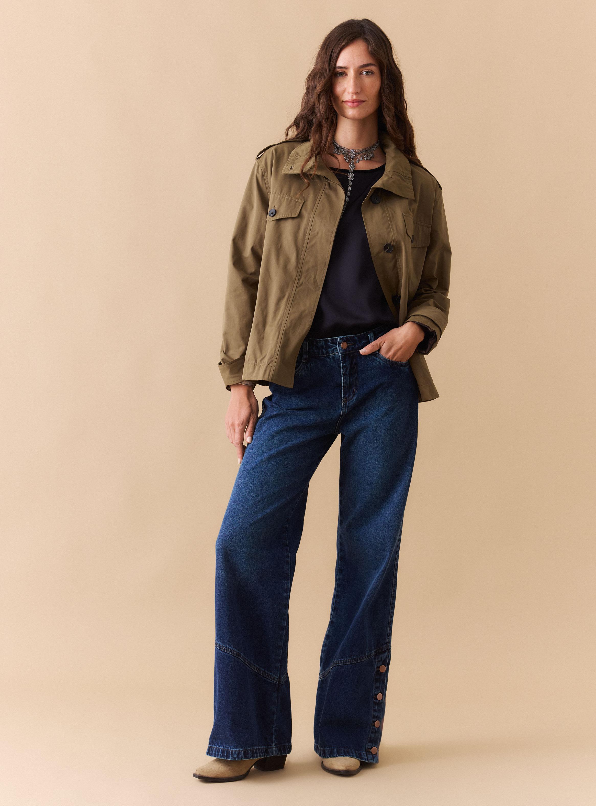 Chaqueta Tipo Trench Bolsillos-4