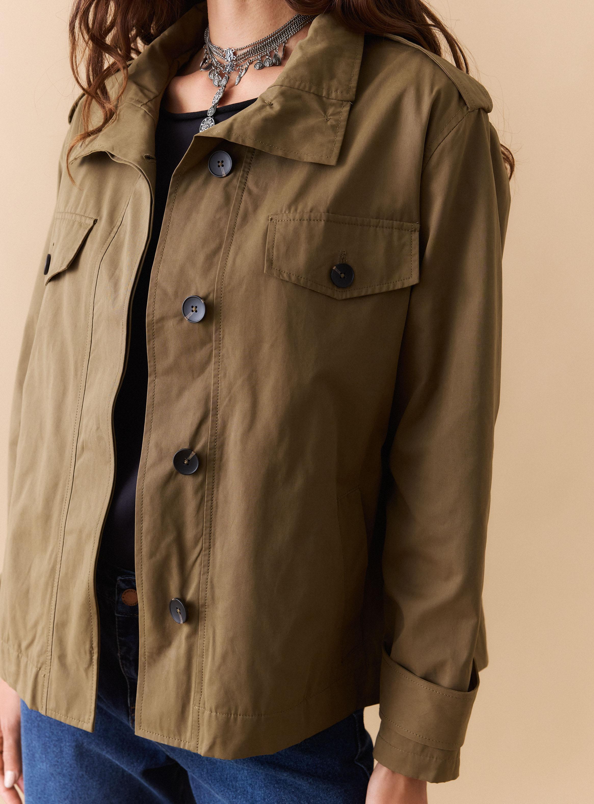 Chaqueta Tipo Trench Bolsillos-3