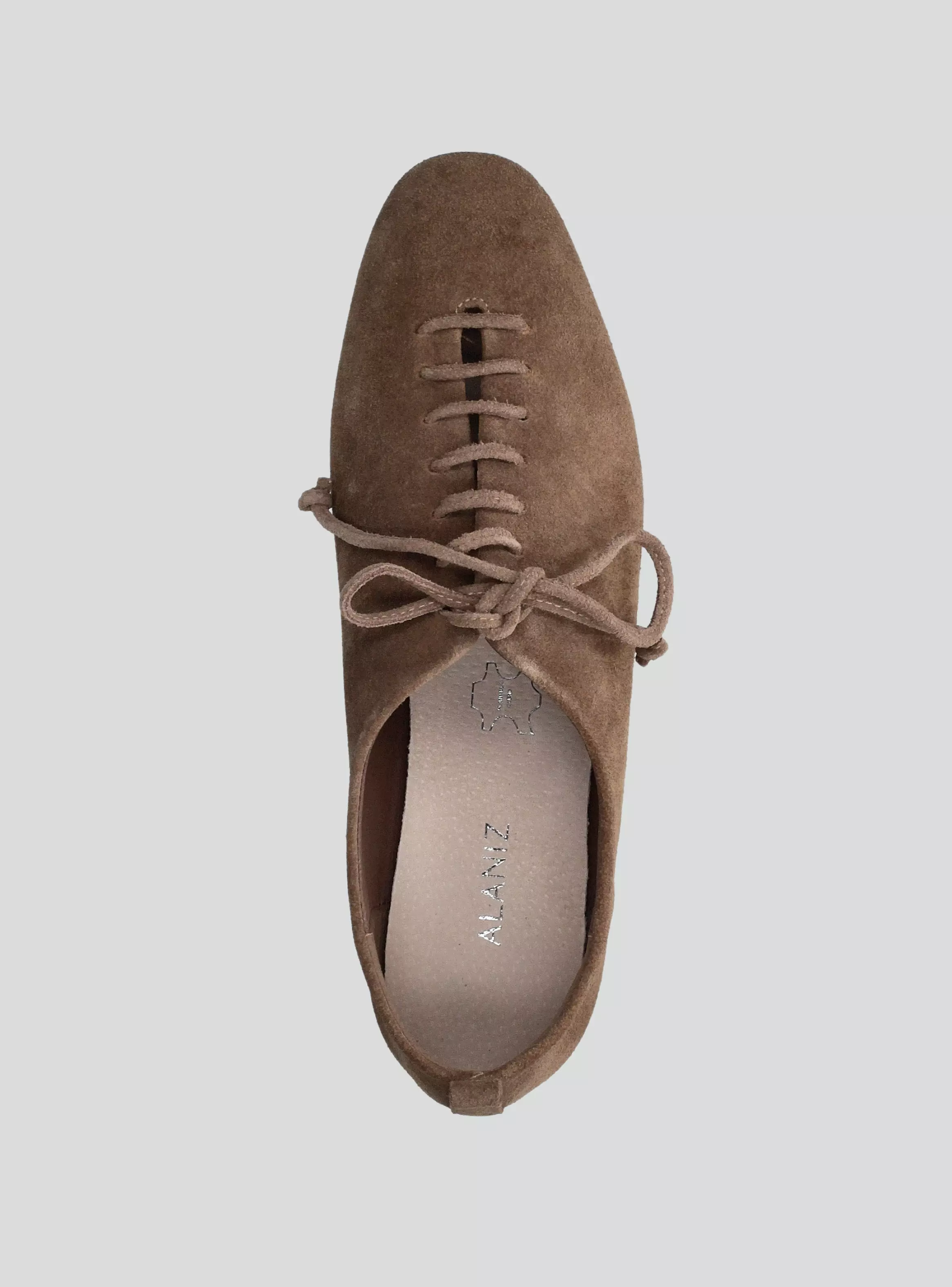 Zapato Casual Acordonado de Cuero Tipo Derby Mujer-3