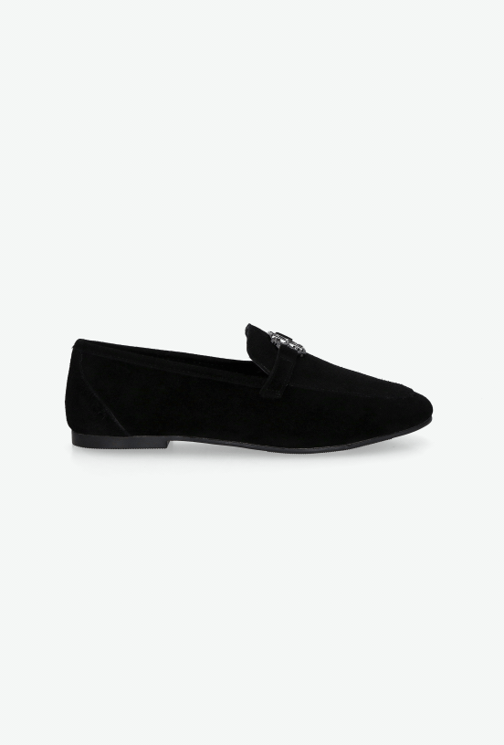 Mocasín Cuero con Hebilla Metálica Decorativa Mujer-4