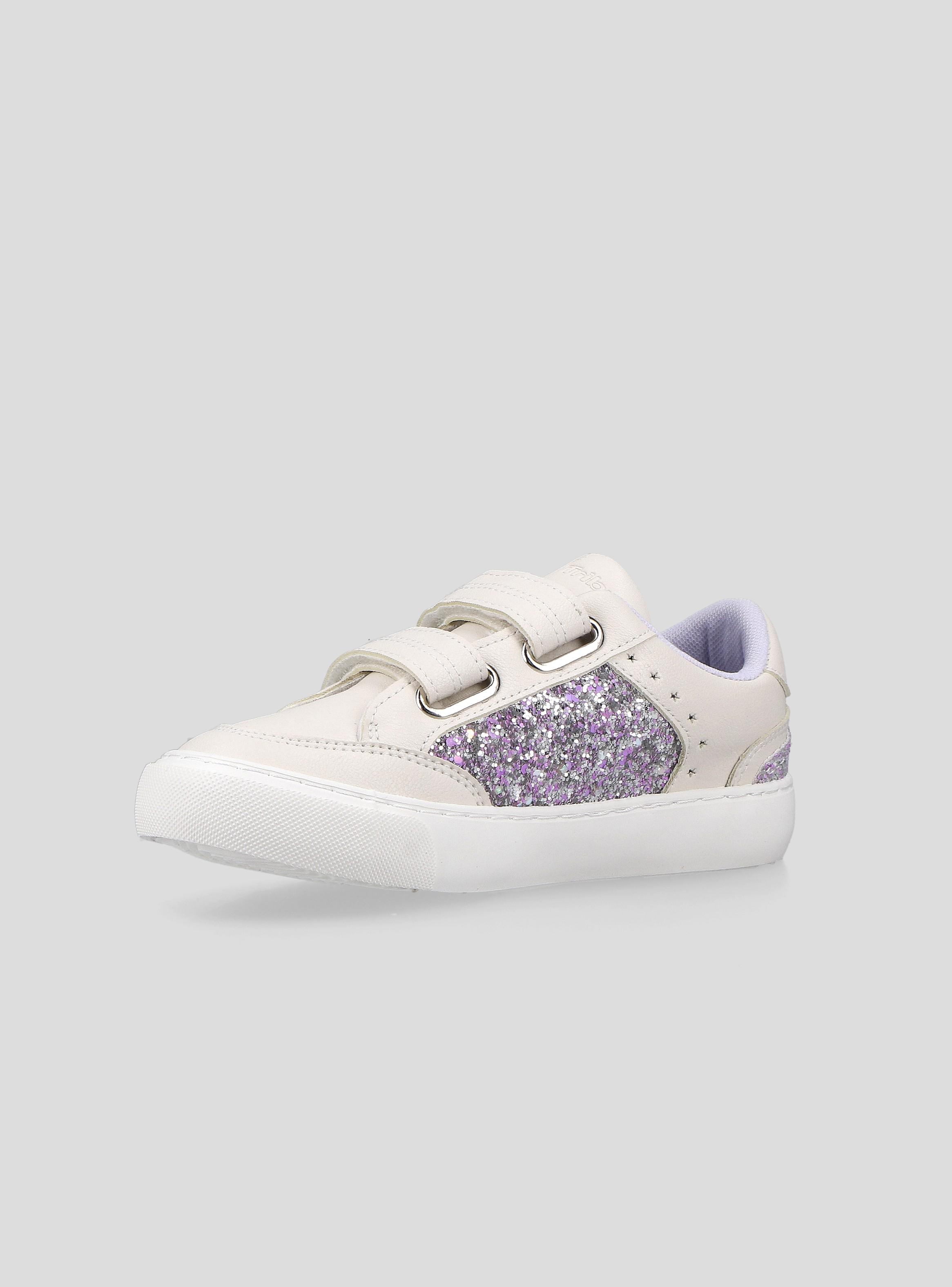 Zapatilla Urbana Material Glitter y Dos Velcro Niña T.25-33-2