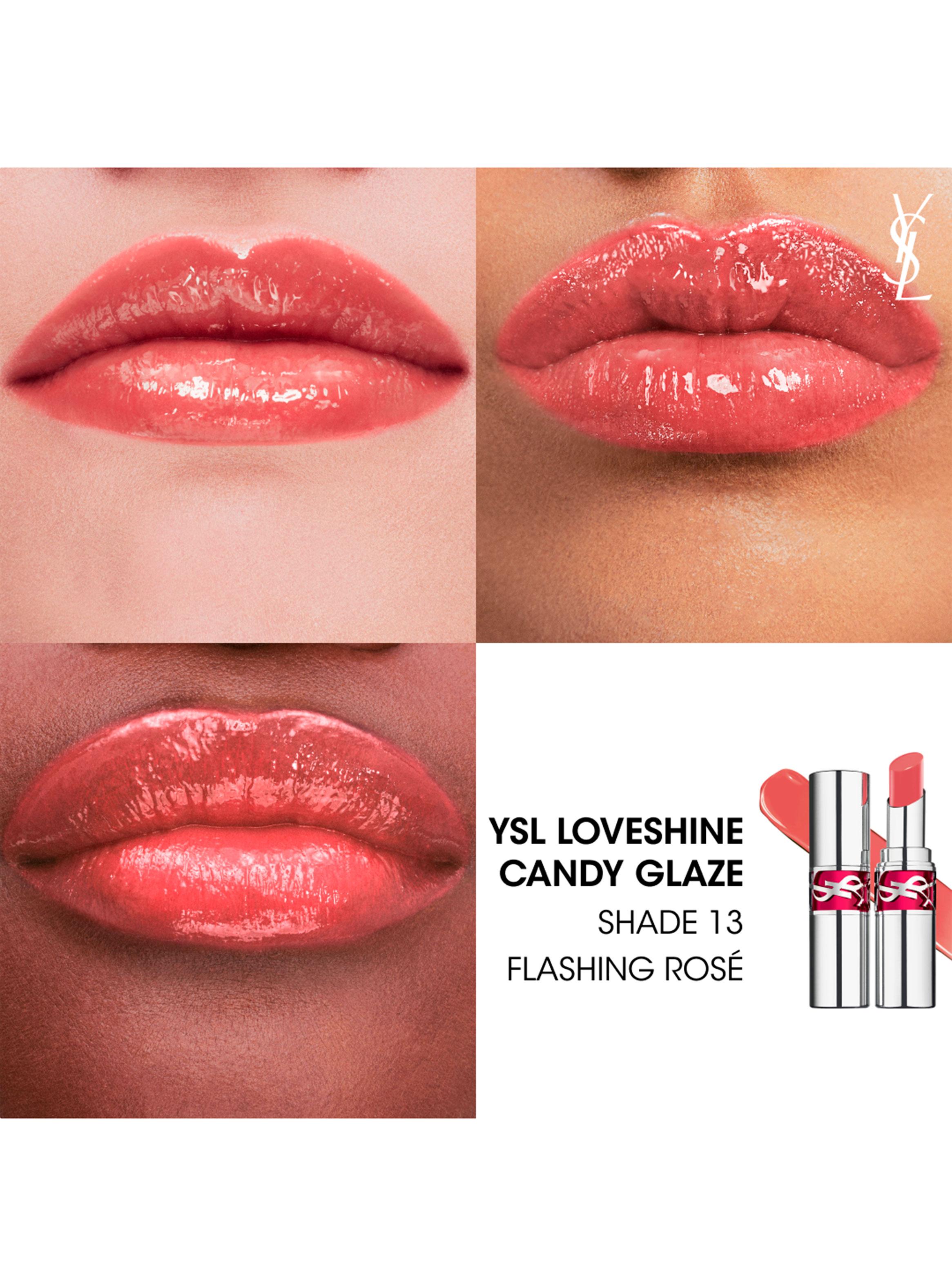 Brillo Labial YSL Loveshine Candy Glaze 13 Flashing Rosé Yves Saint Laurent-2