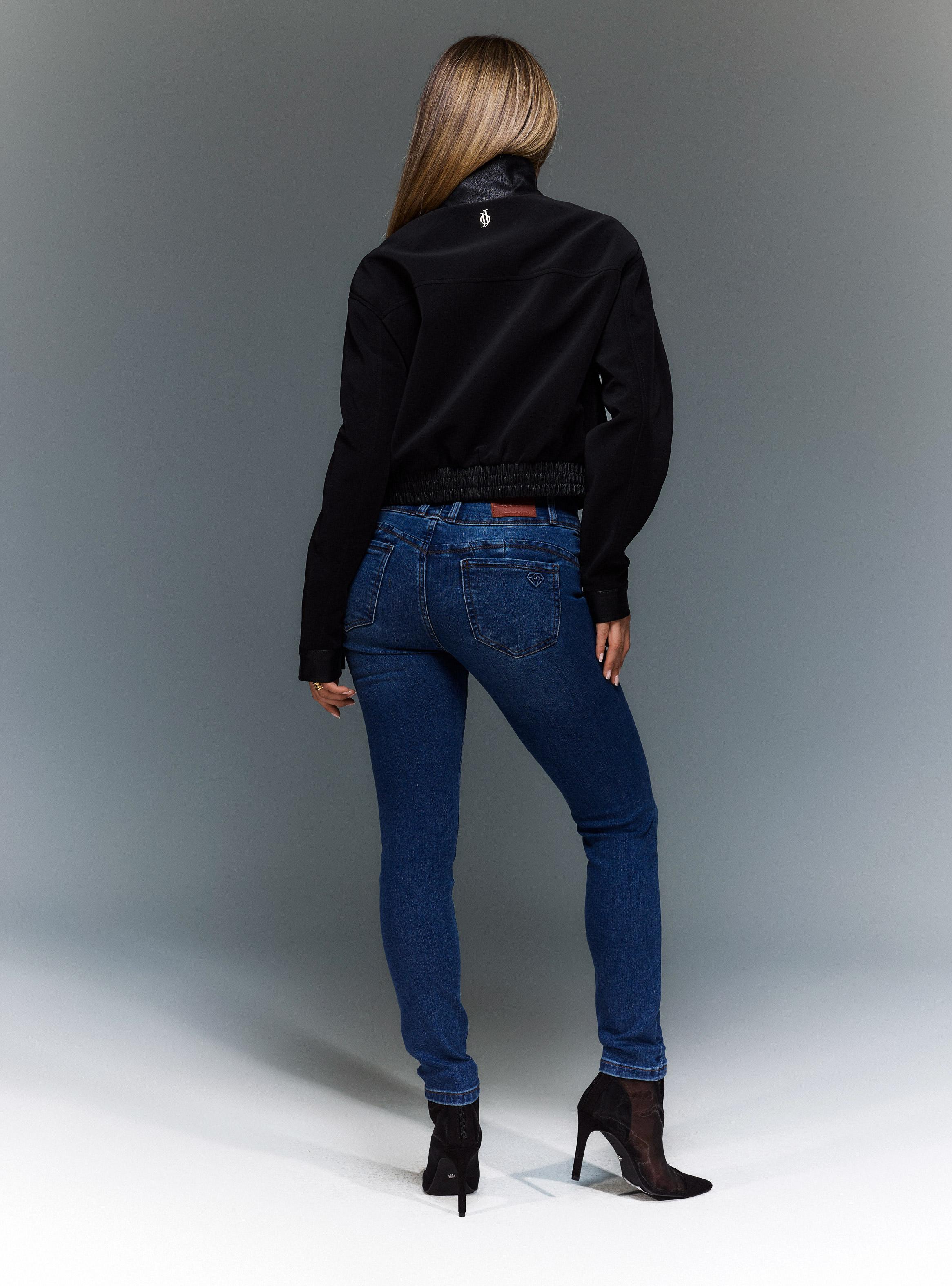 Chaqueta Cropp Cuello Funnel Simil Suede-5