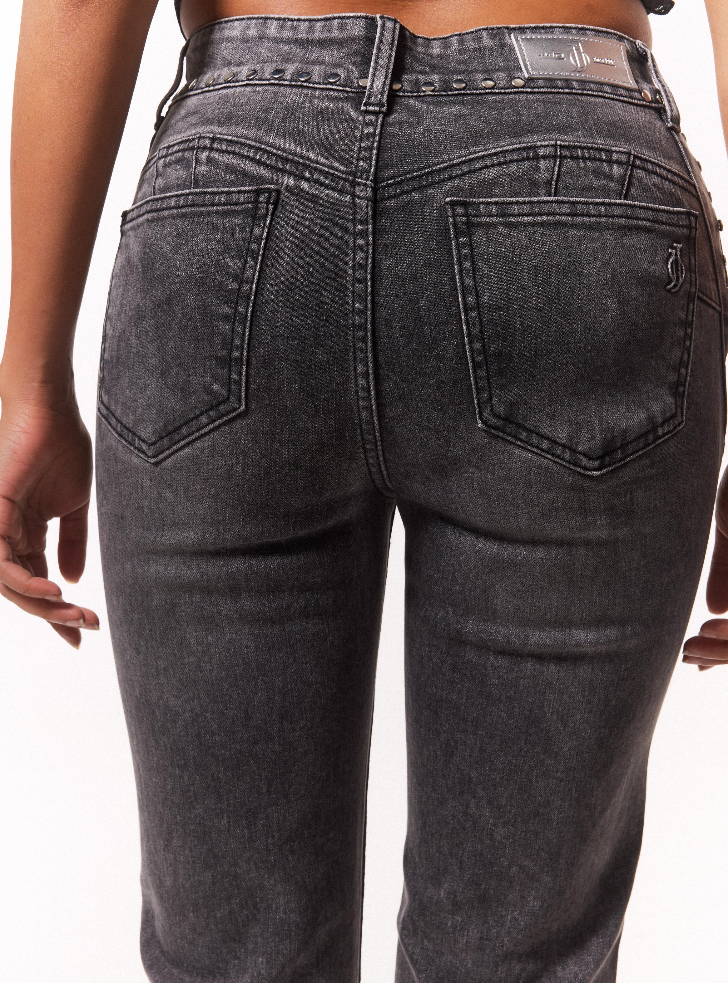 Jeans Slim con Tachas en Pretina y Costado-3