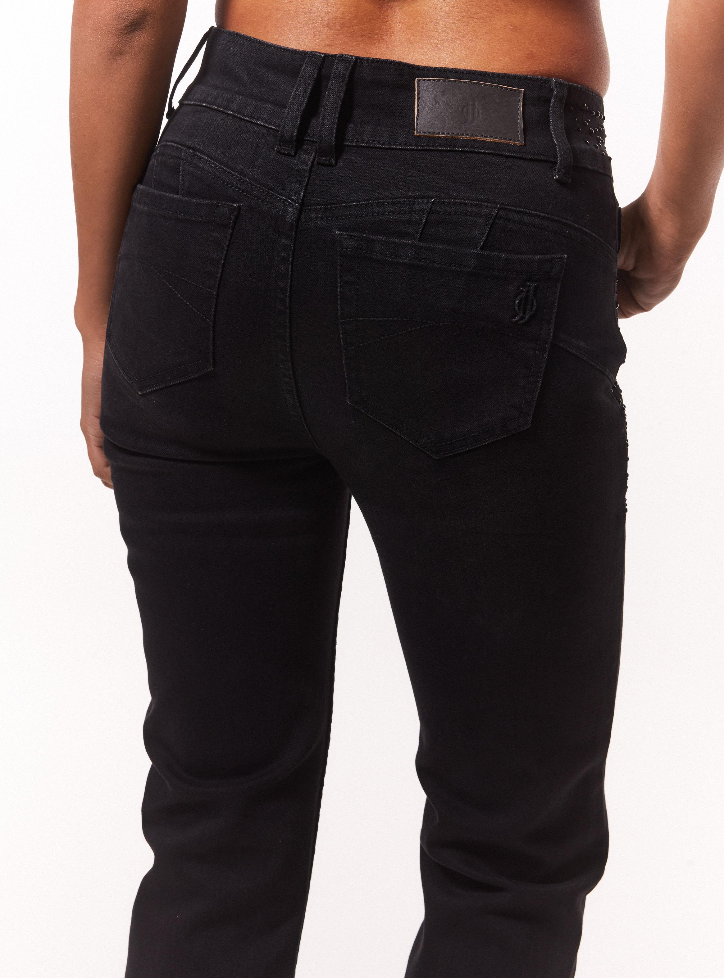 Jeans Slim con Strass en Pretina y Costado-3