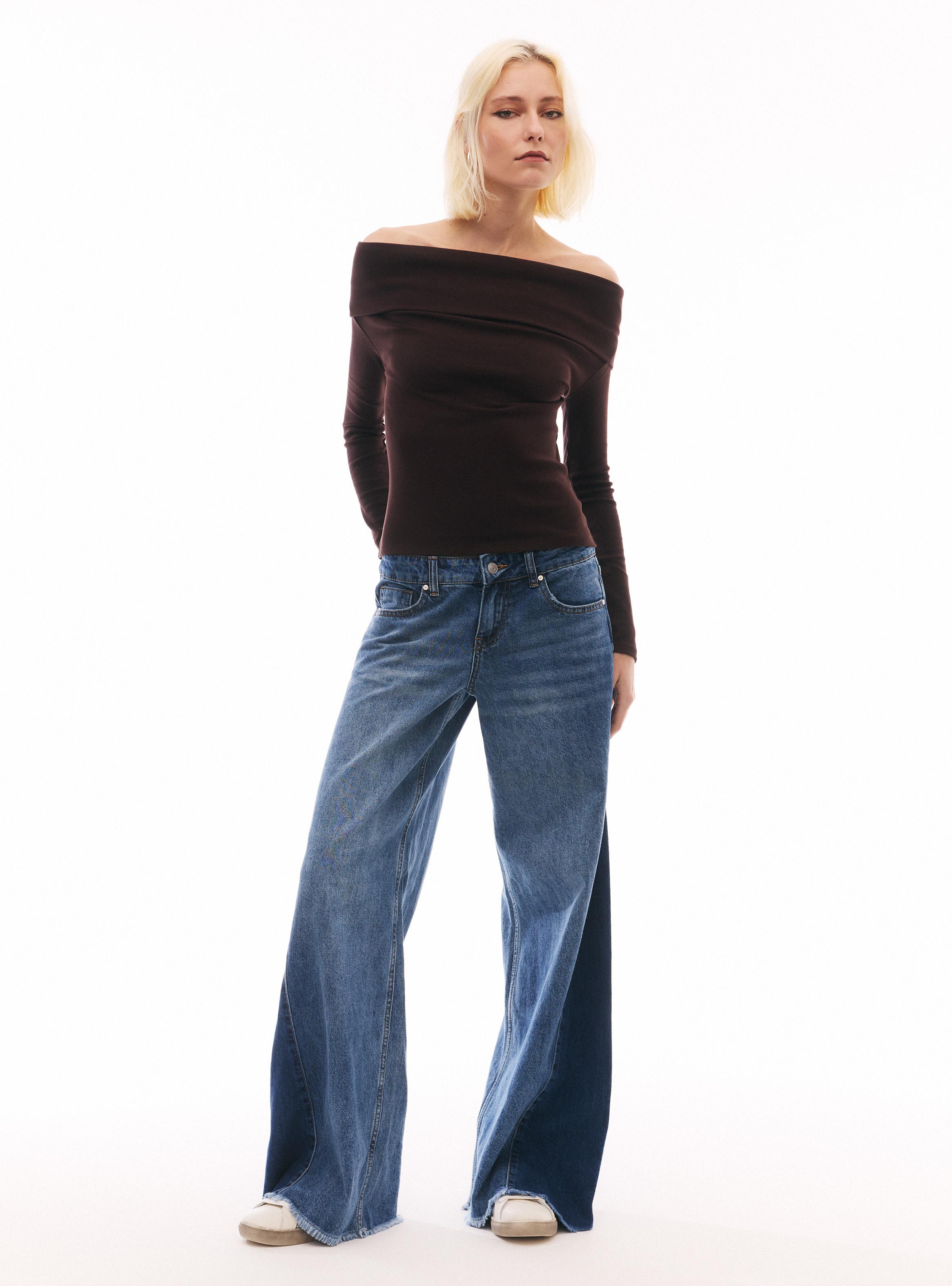 Jeans Extreme Wide Leg Cortes-4