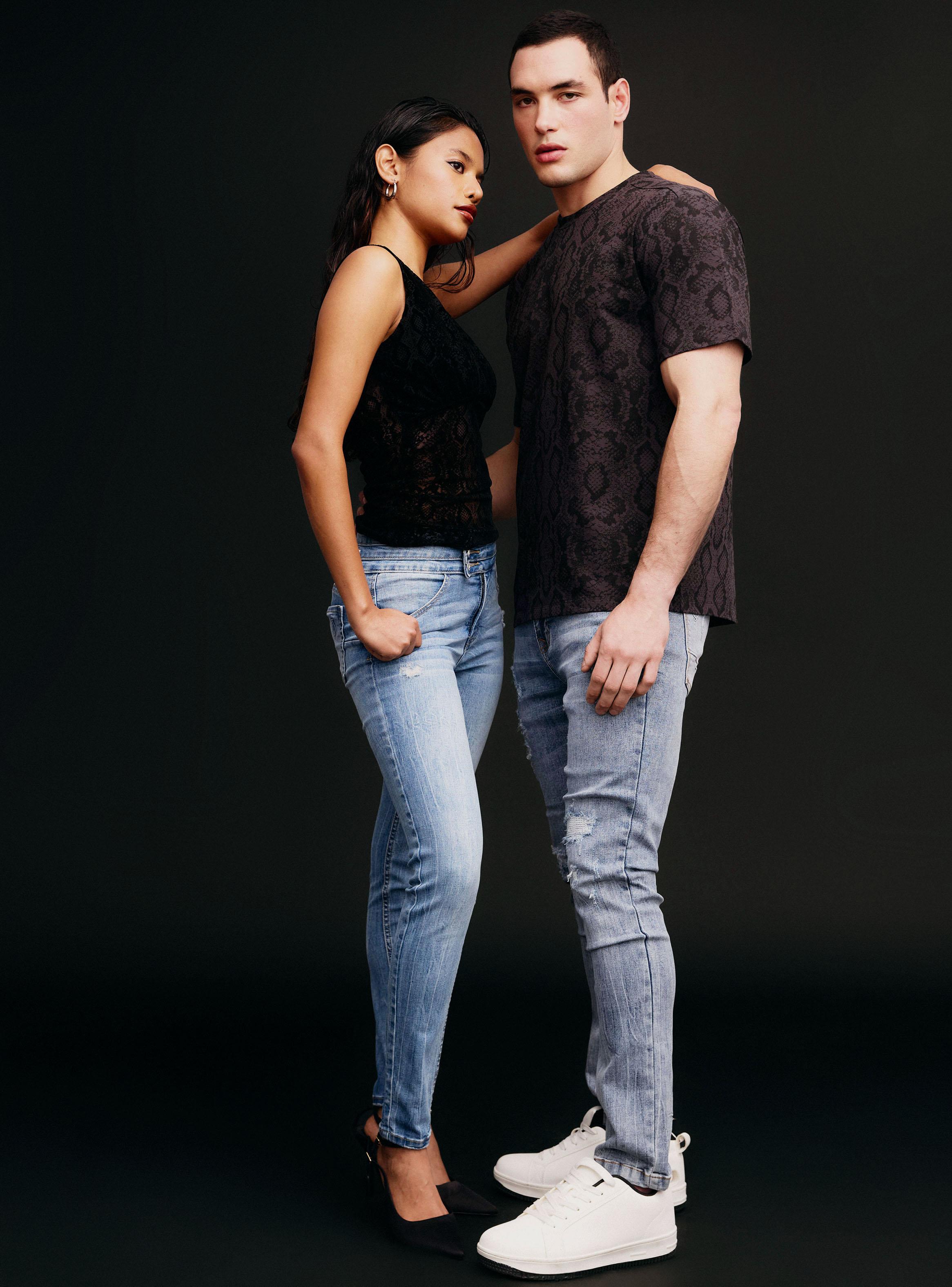 Jeans Skinny con Pretina Ancha con Alforzas-4