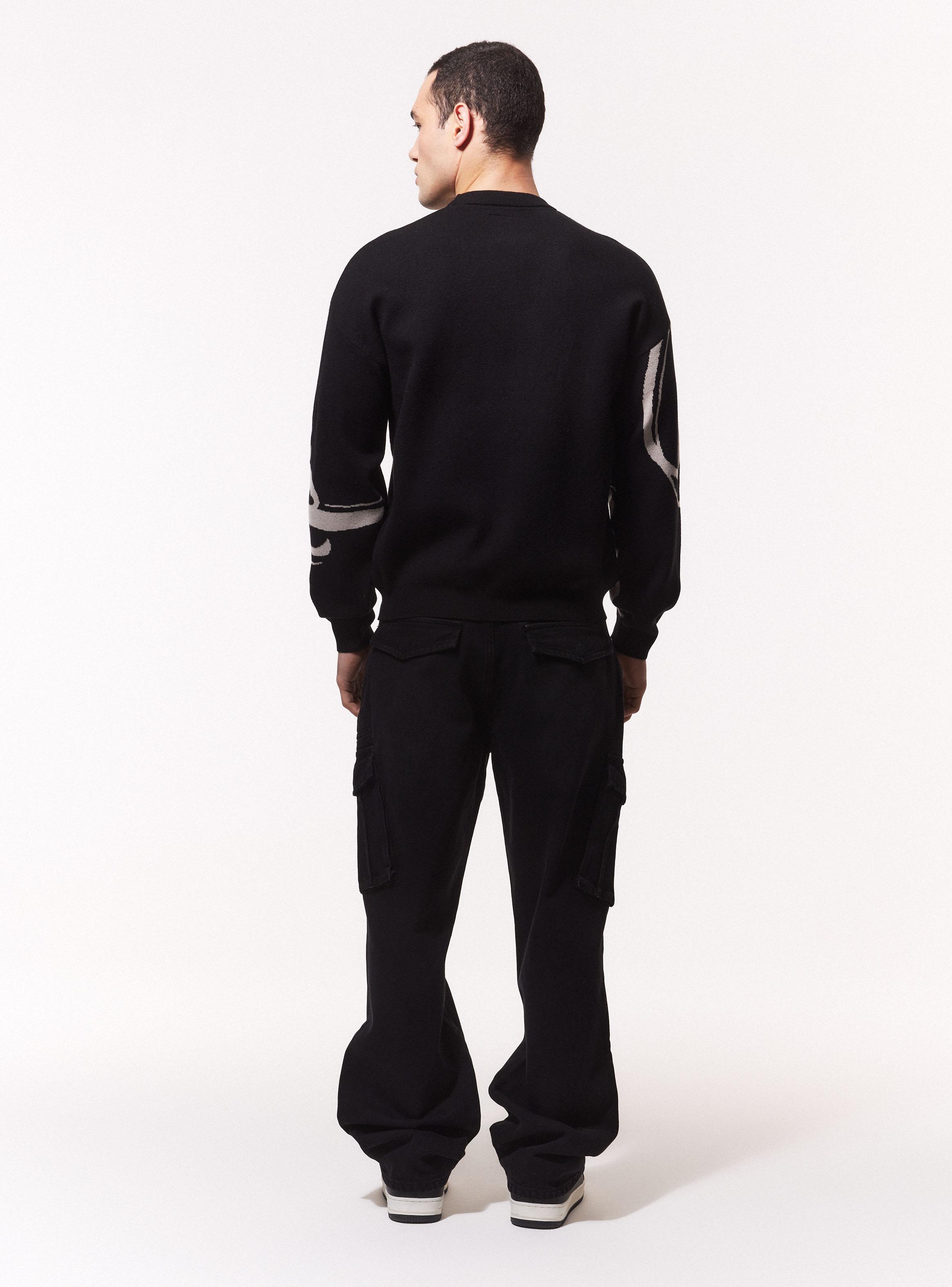 Sweater Boxy Texto Jacquard-5