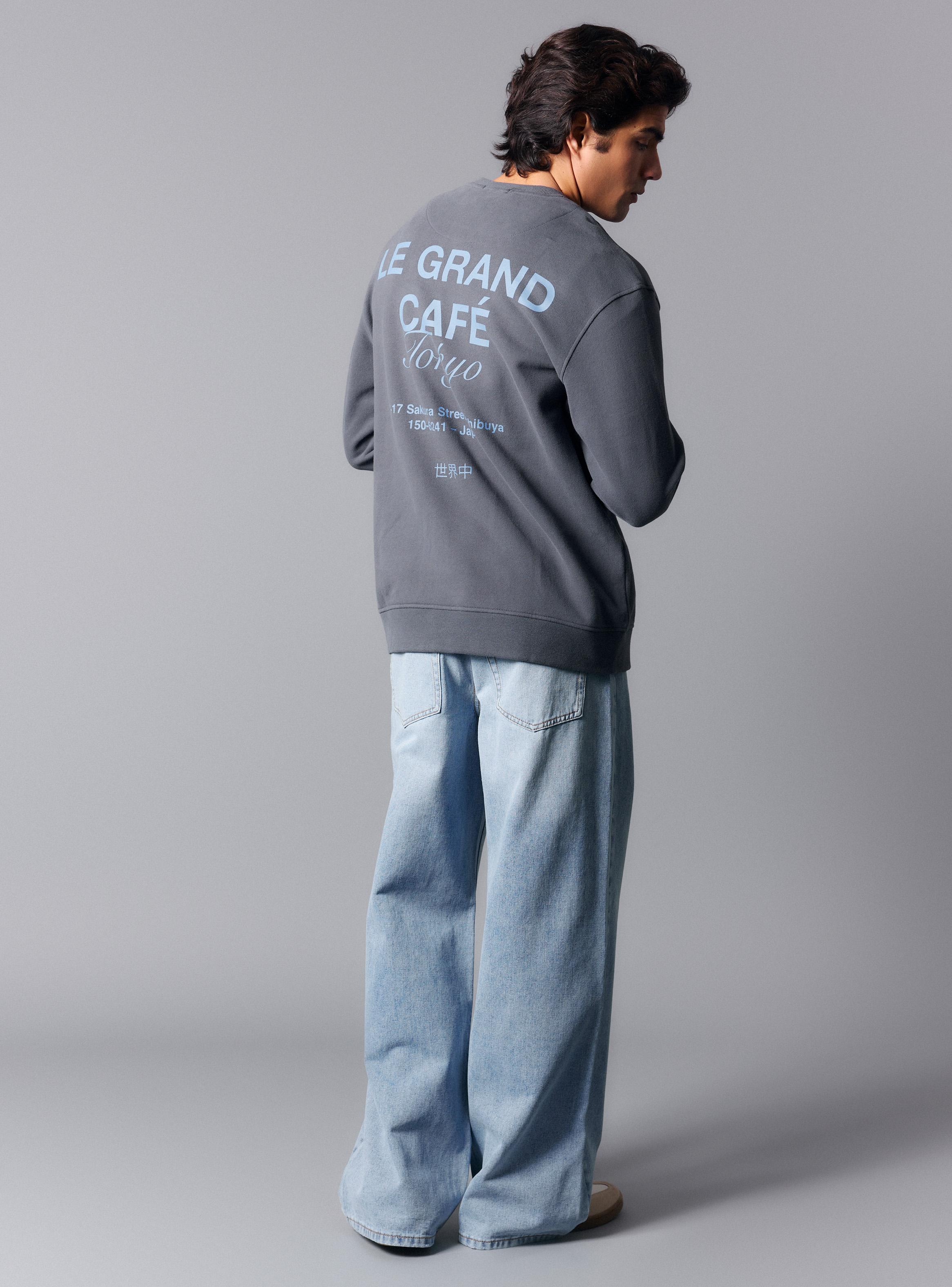Polerón Crew Neck Estamapdo Espalda-5