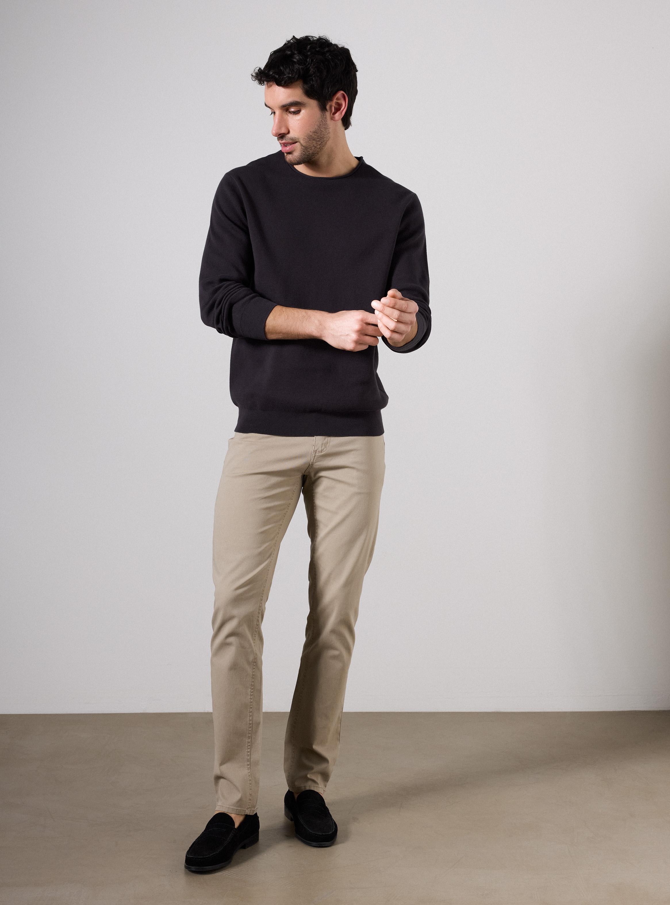 Pantalón Gabardina Cinco Bolsillos Slim-4