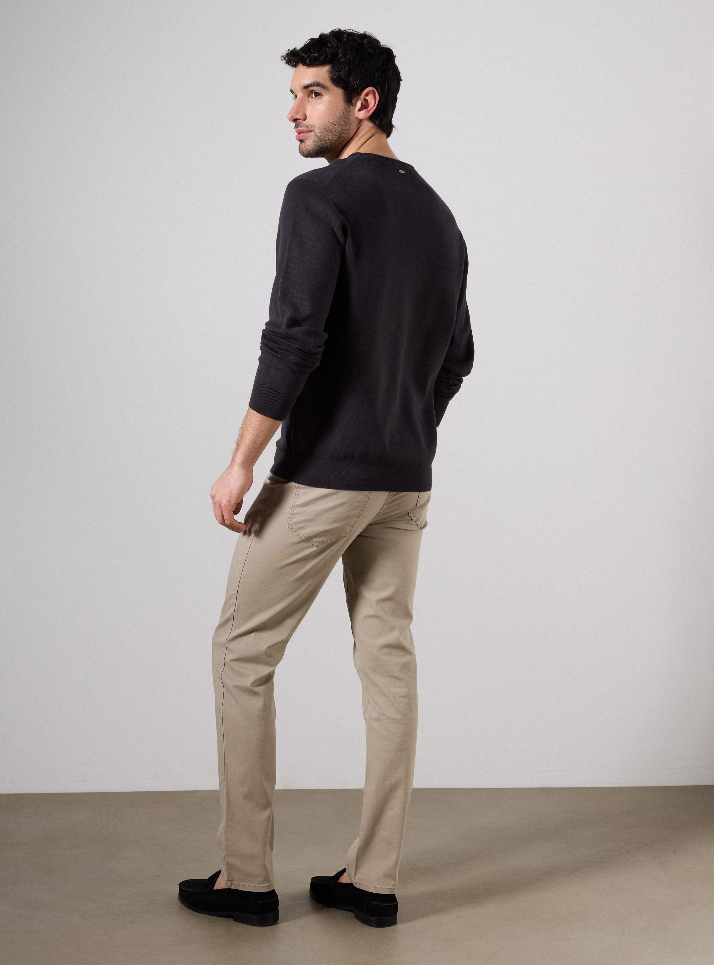 Pantalón Gabardina Cinco Bolsillos Slim-5