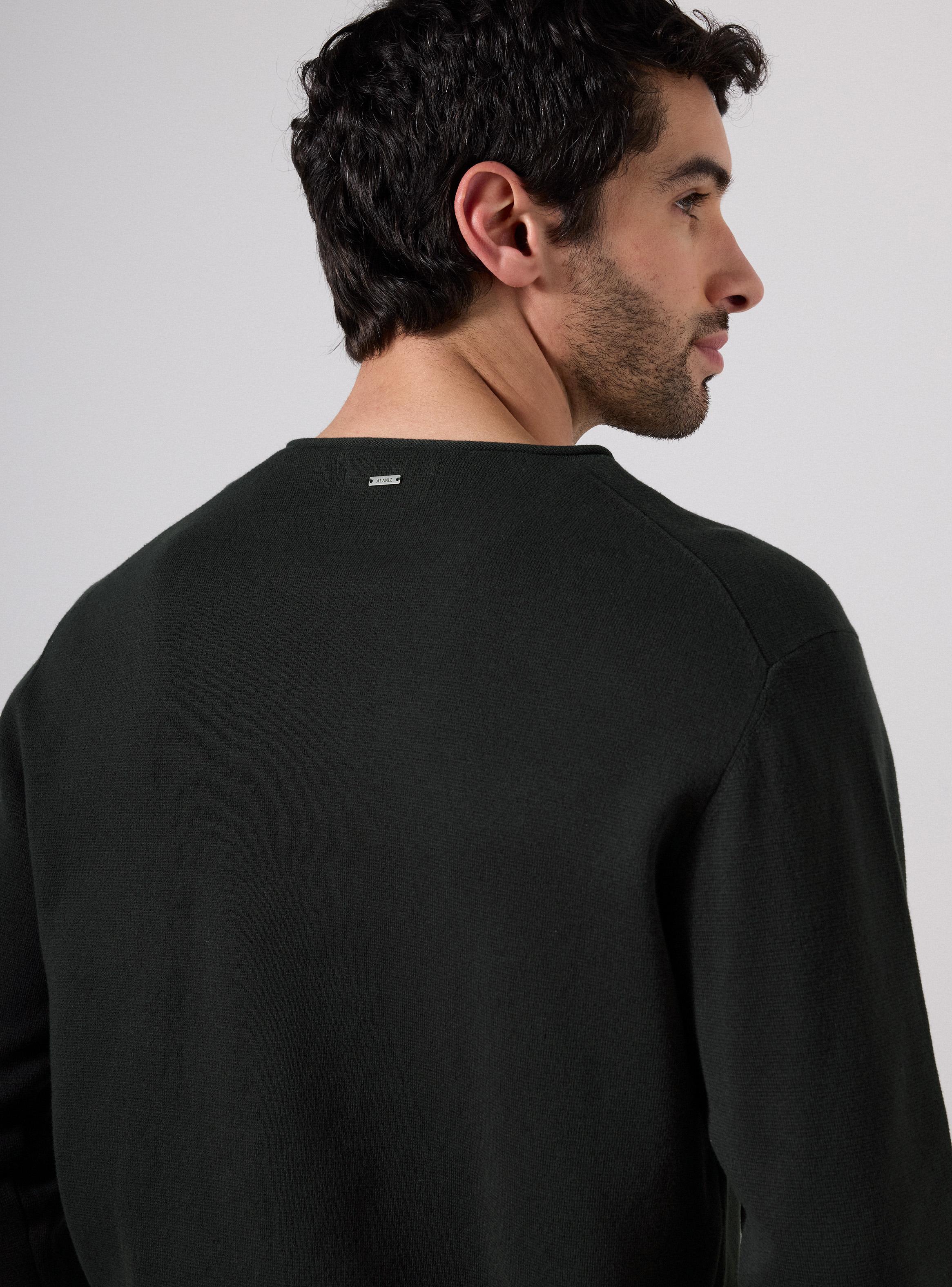 Sweater Crew Neck Cuello Roll-3