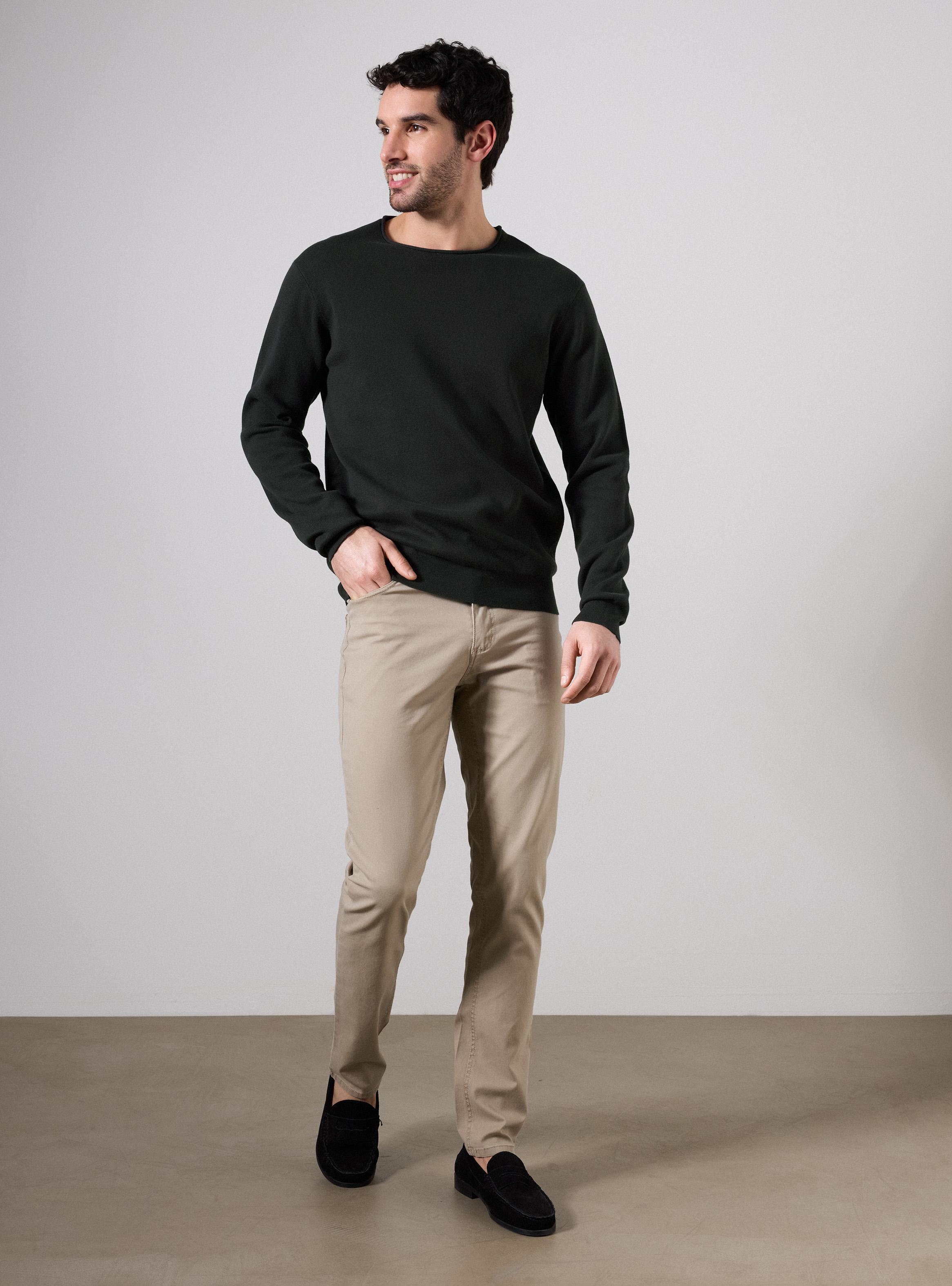 Sweater Crew Neck Cuello Roll-4