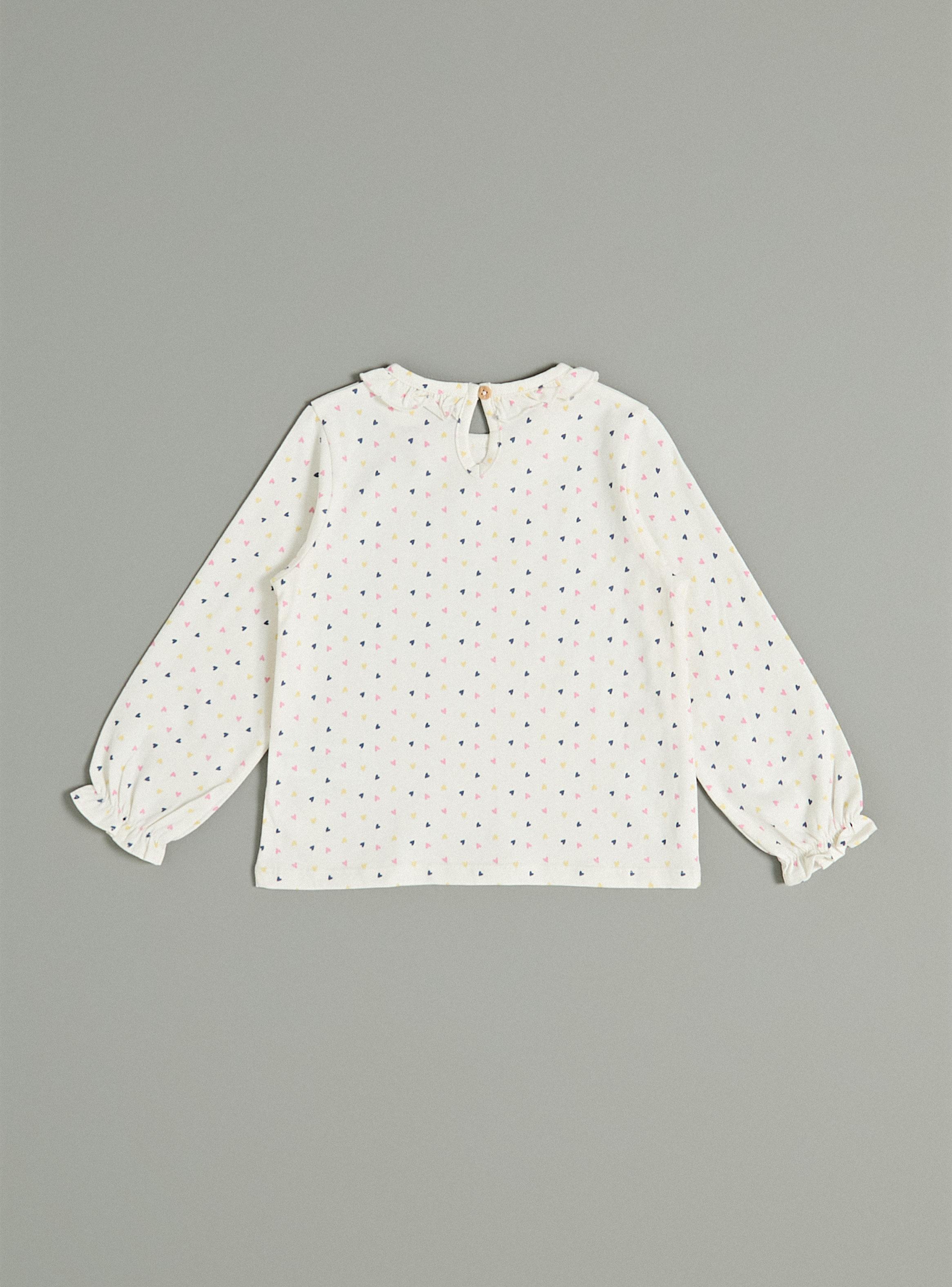 Polera con Cuello Payaso y Estampado-2