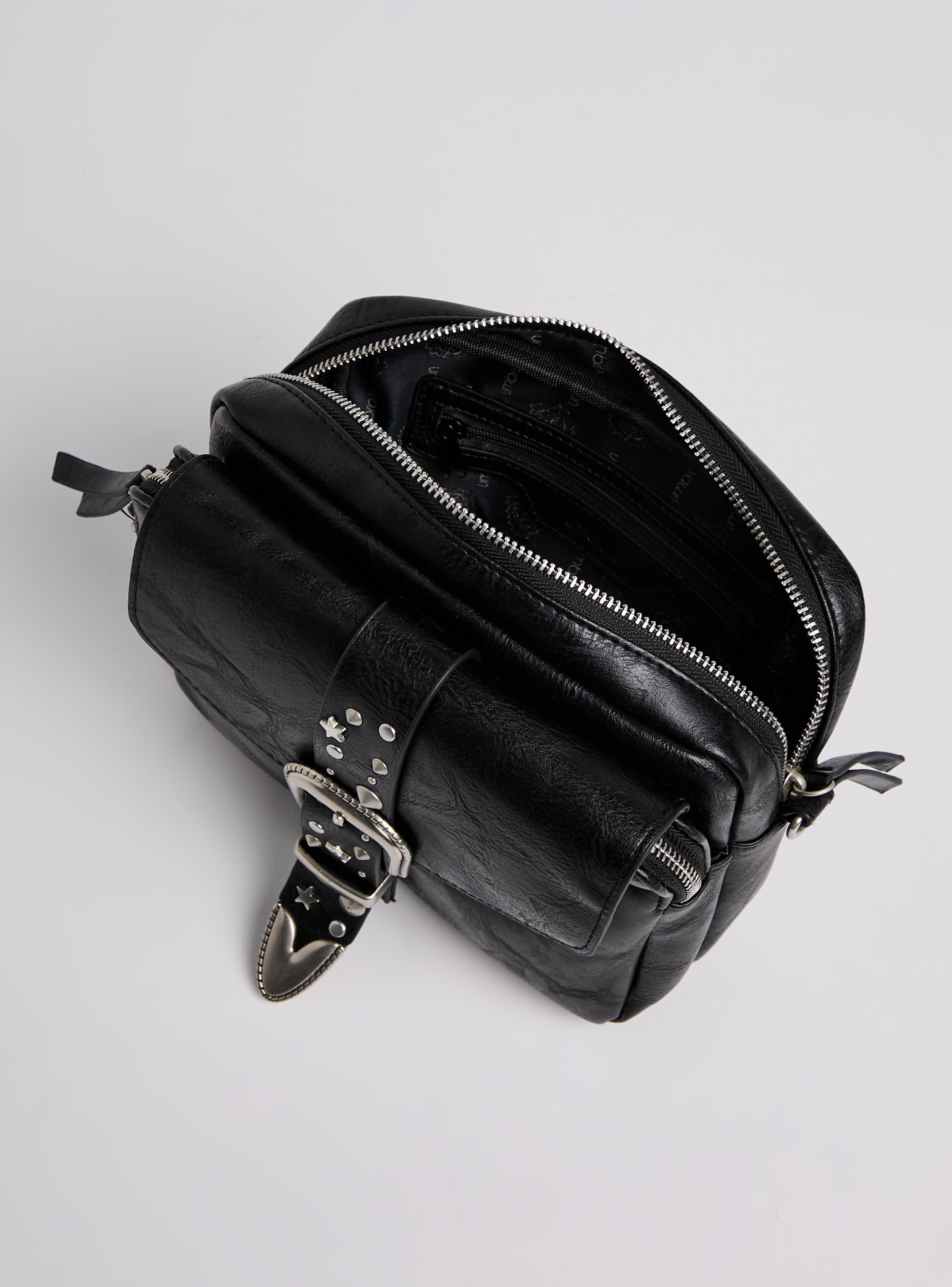 Cartera Crossbody con Hebilla y Tachas Metálicas-5