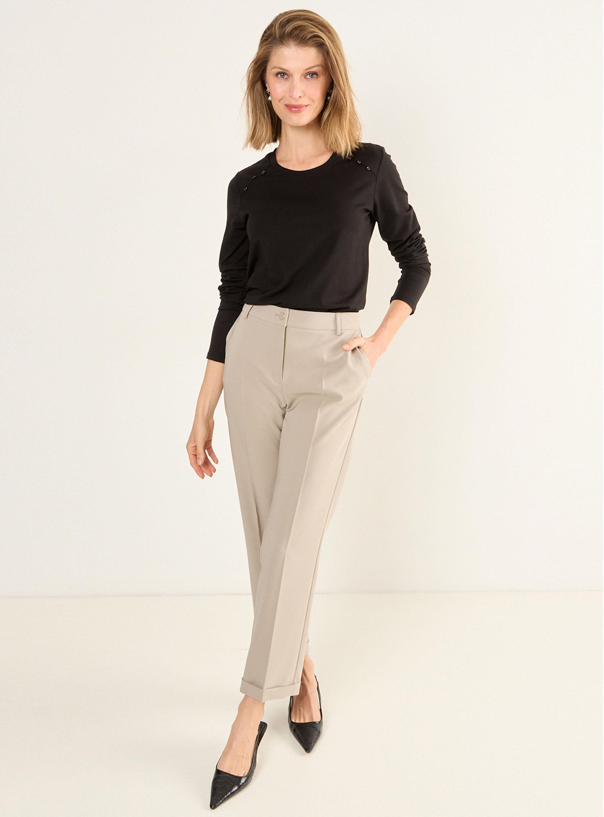 Polera Básica con Detalle en Hombros-4