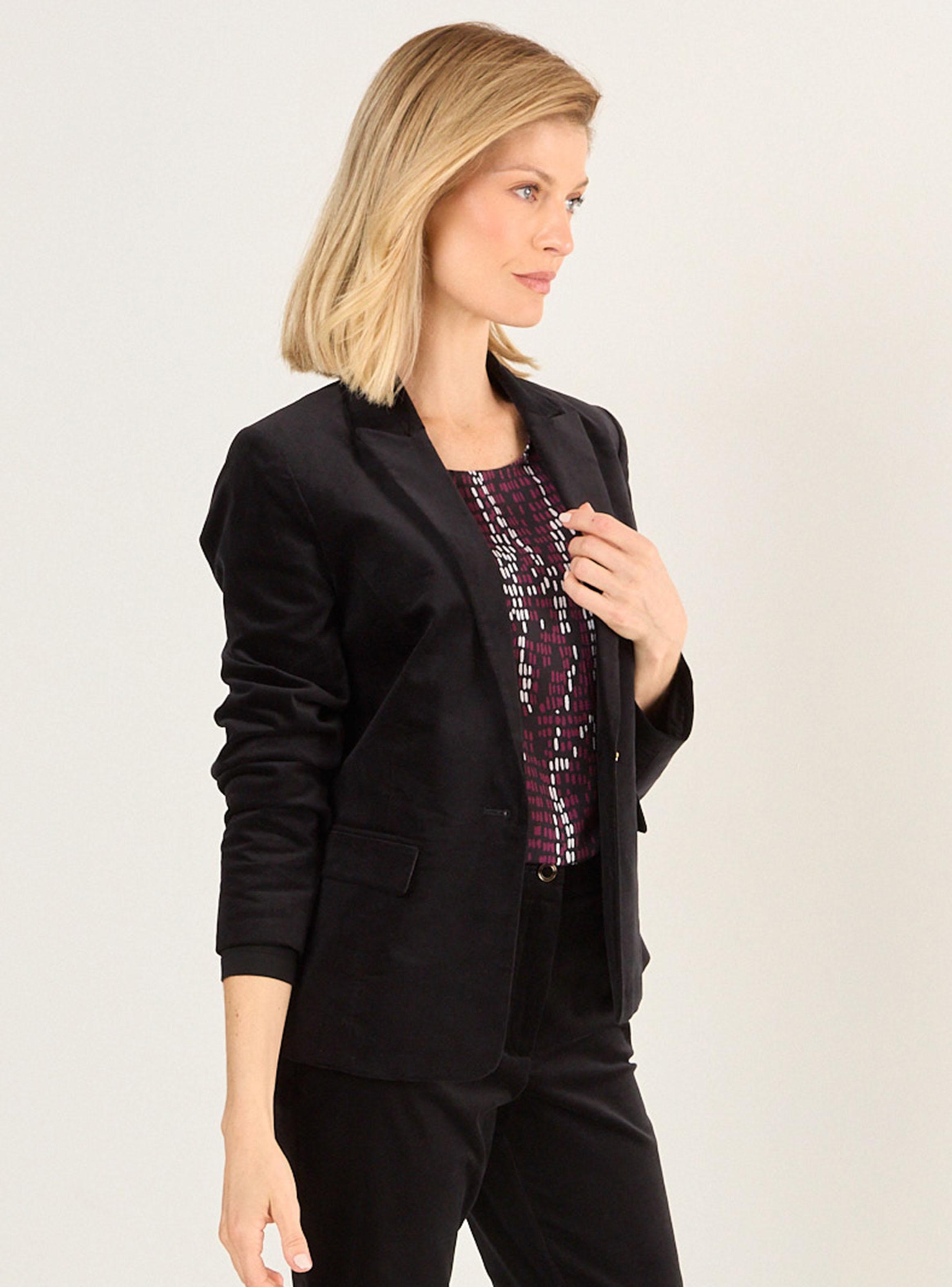 Blazer Pana de 1 Botón-2