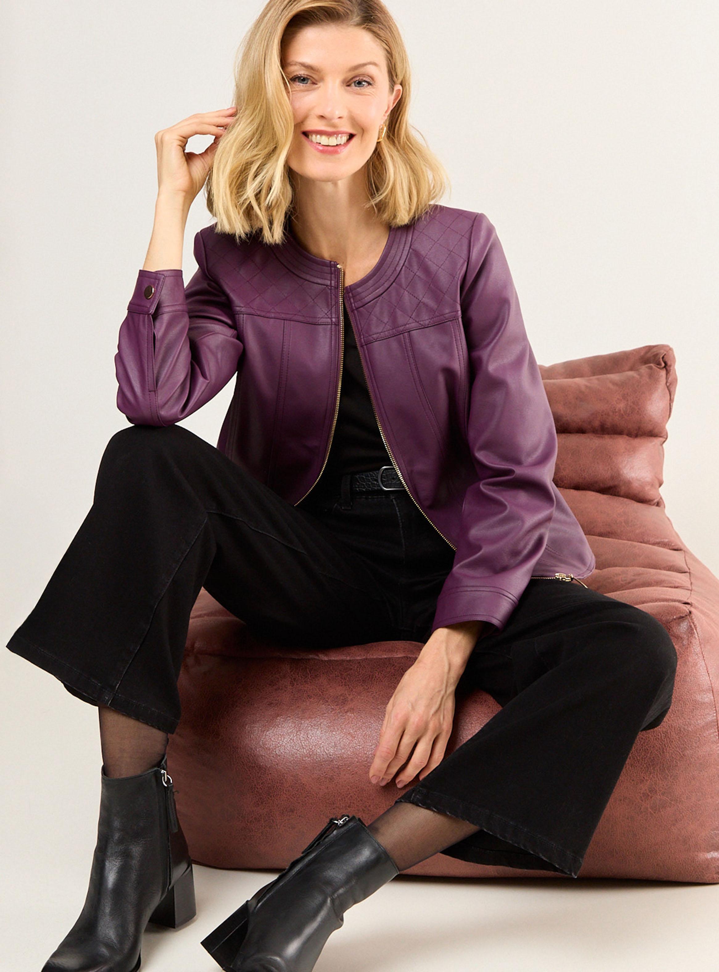 Chaqueta Pu con Cierre-4