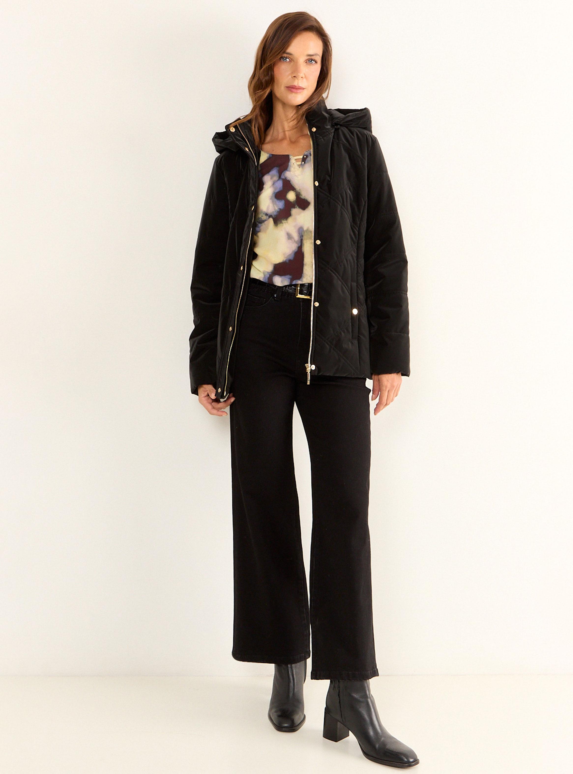 Parka Corta con Gorro-4