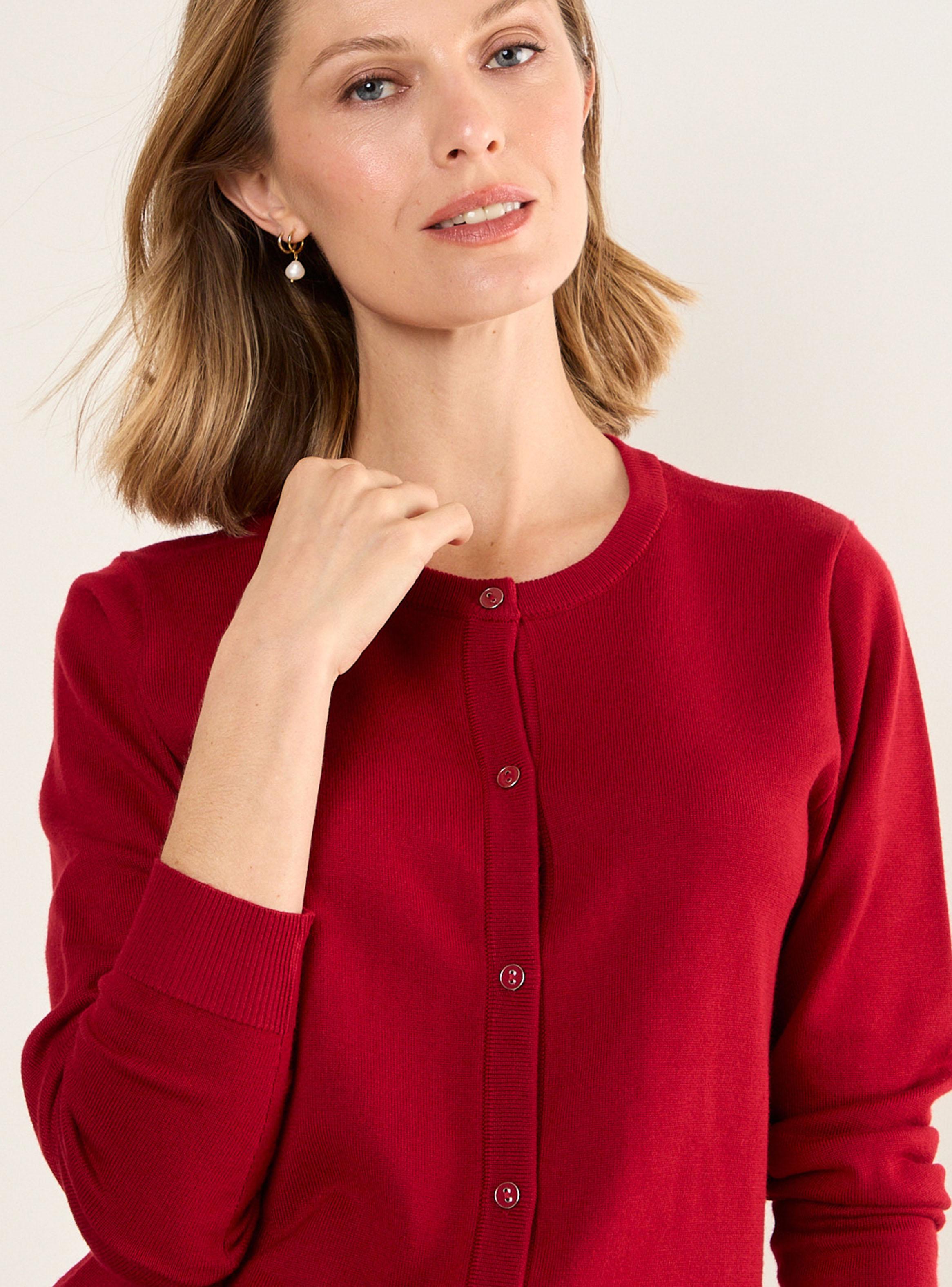 Chaleco Tejido Básico Abotonado Color-3