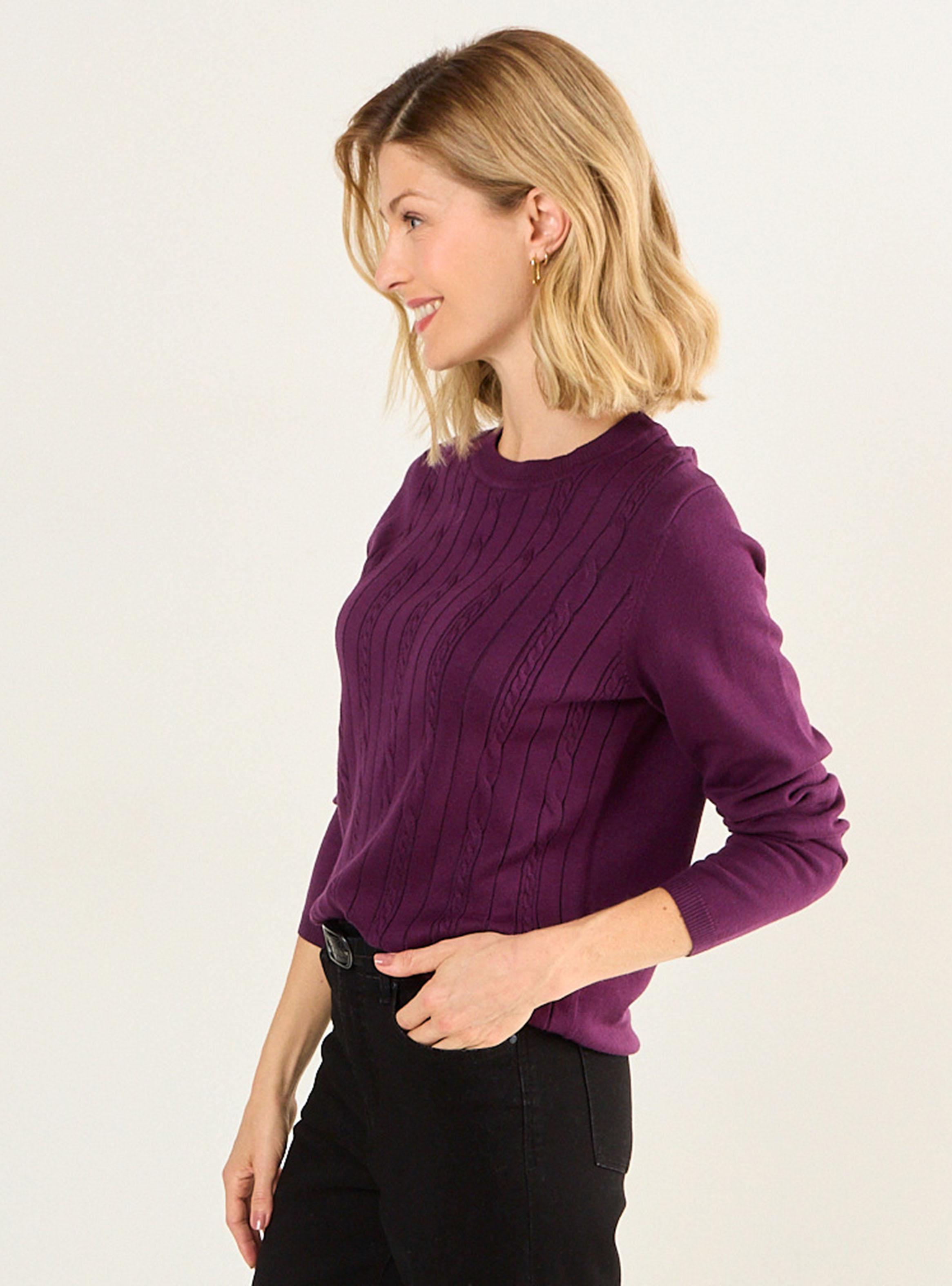 Tejido Escote Redondo con Textura-2