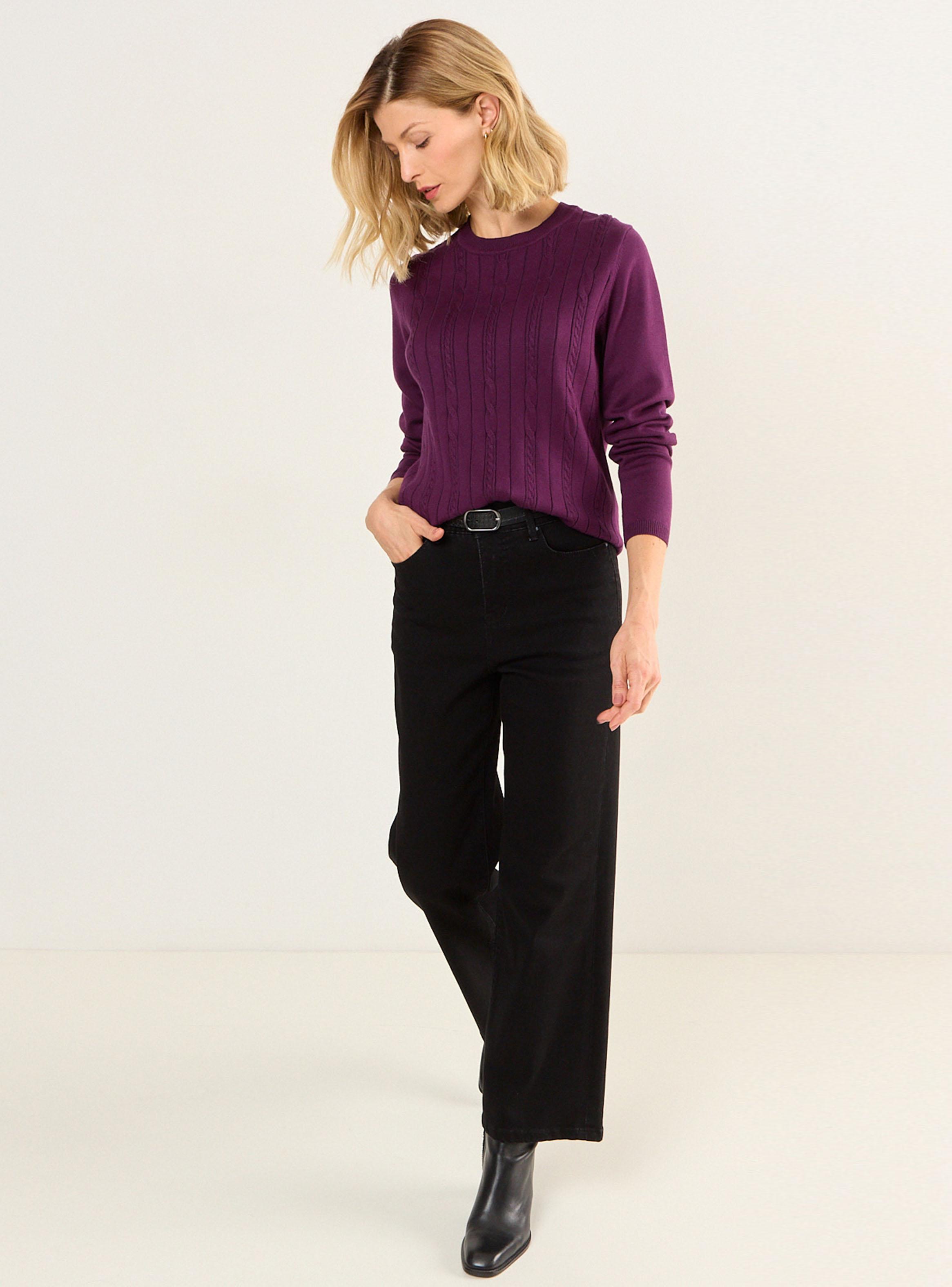 Tejido Escote Redondo con Textura-4