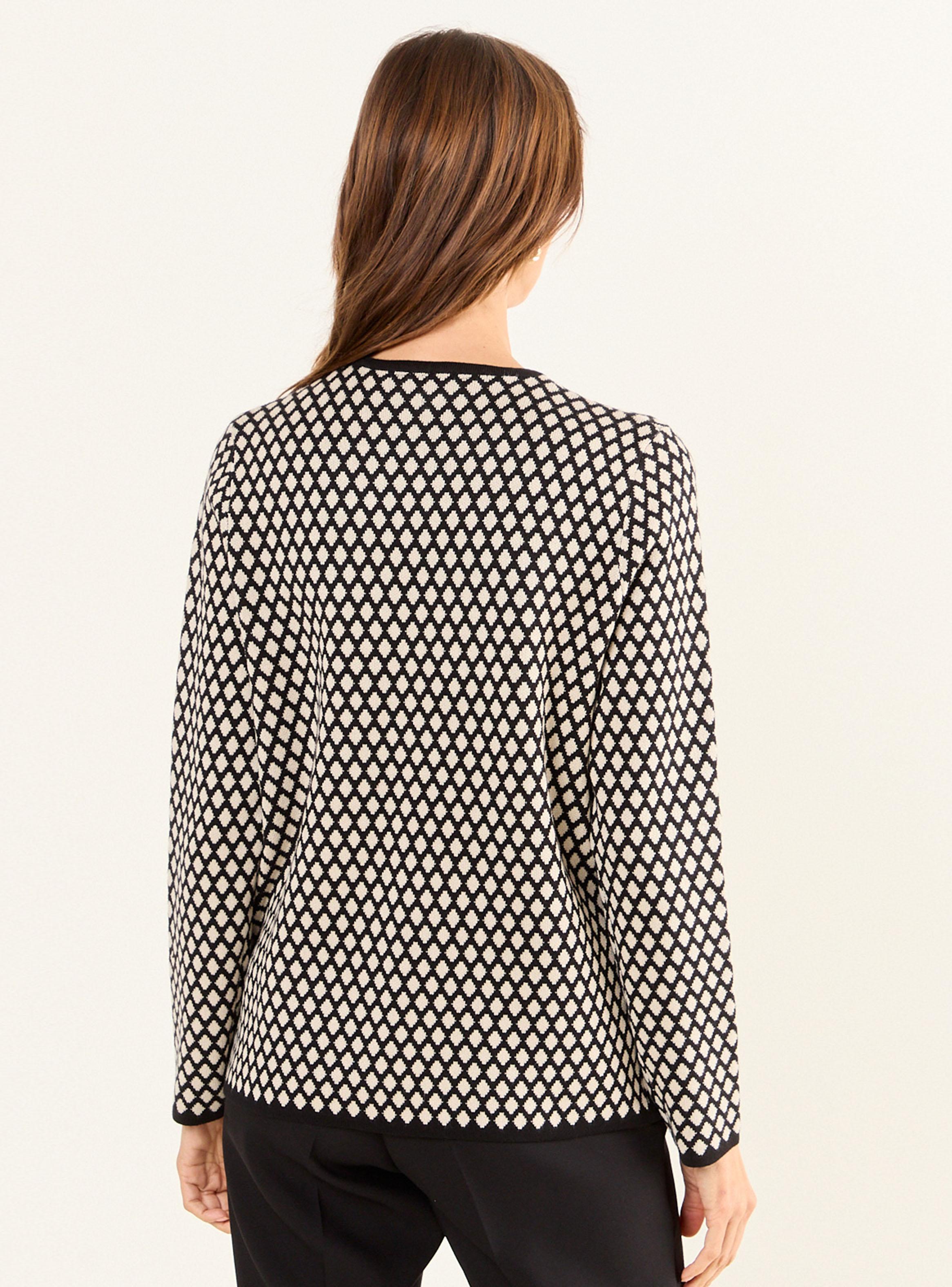 Chaleco Tejido de Fantasía Regular-1