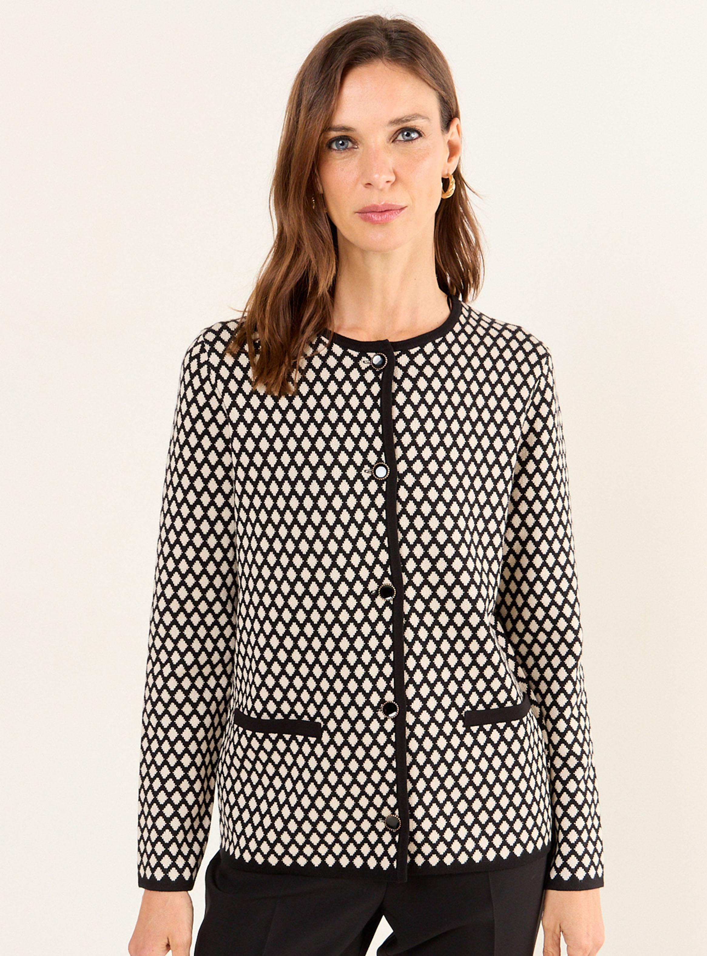 Chaleco Tejido de Fantasía Regular-0