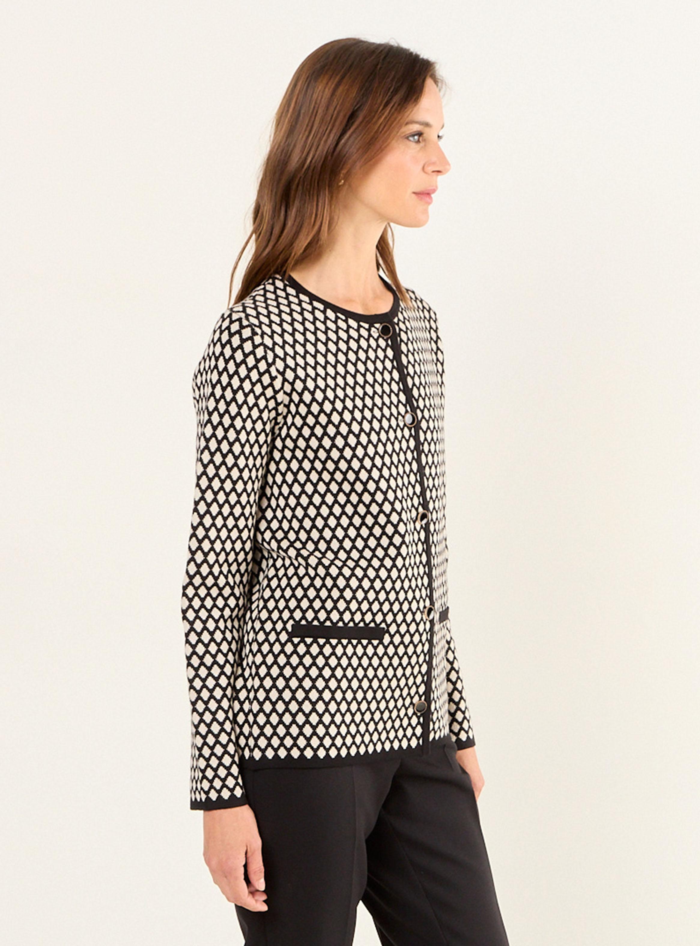 Chaleco Tejido de Fantasía Regular-2